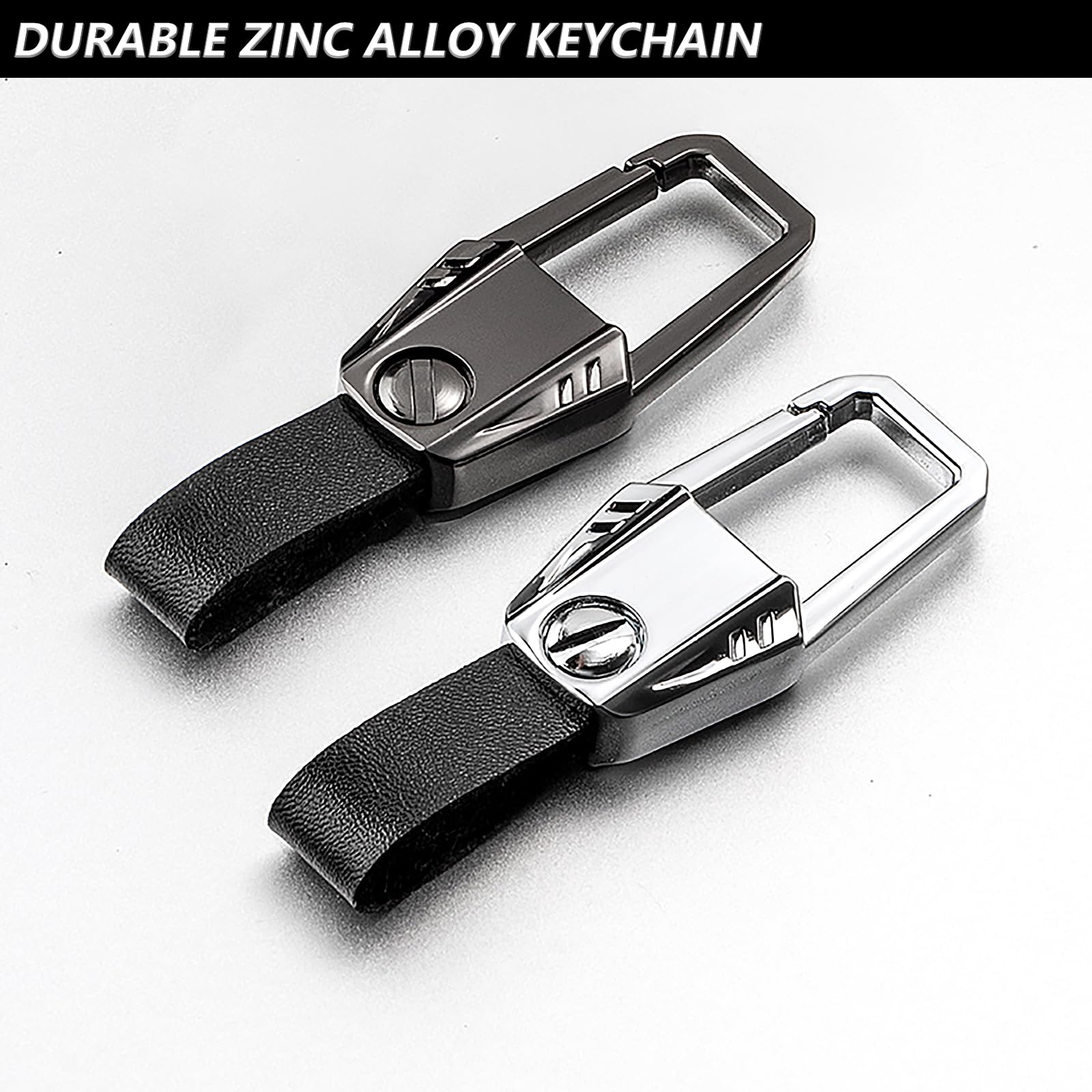 Ocezbiis For Hyundai Key Fob Cover,Keychain,Zinc Alloy Protection Car Key Case For 2016-2022 Ioniq Elantra Sonata Tucson Gt Smar