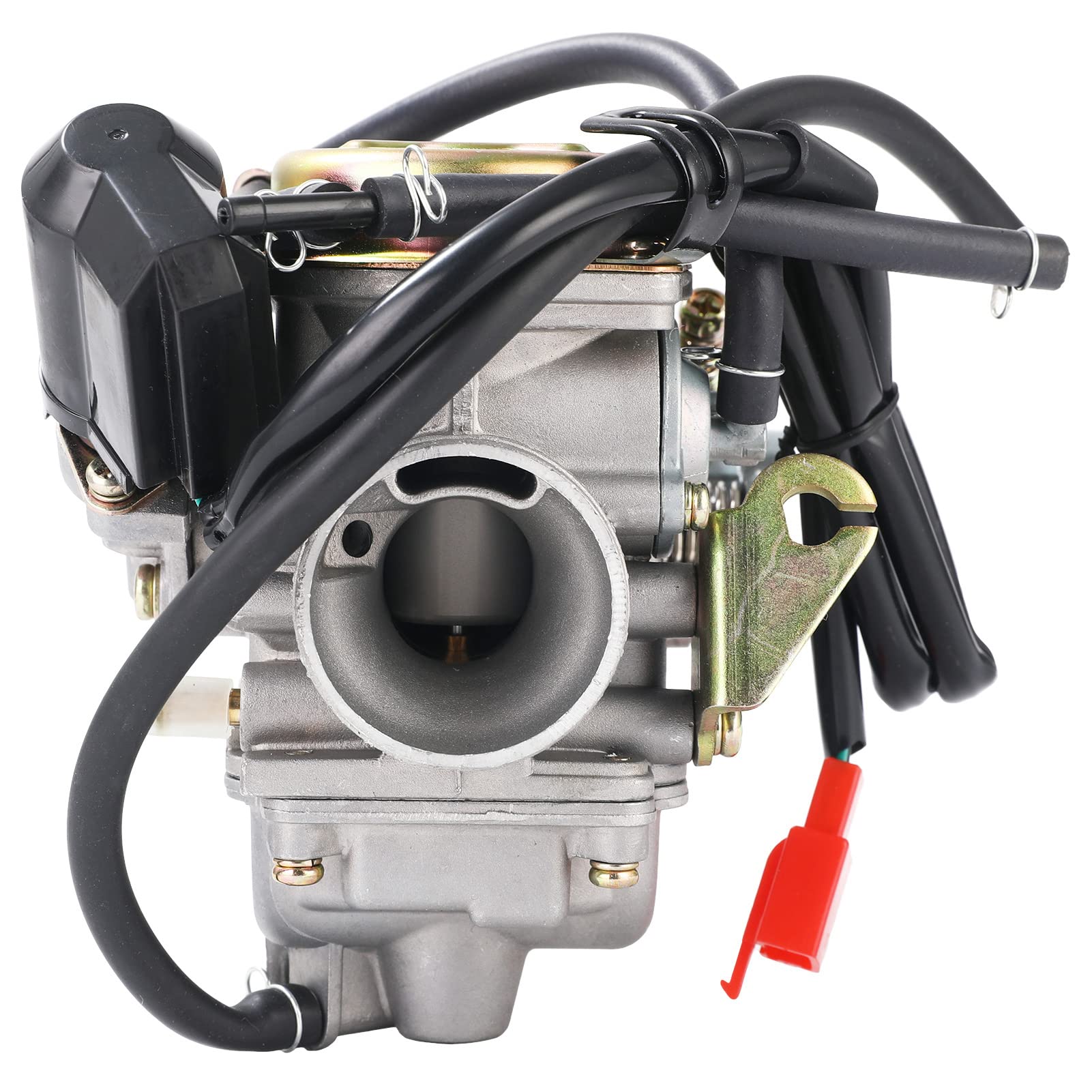 Powermotor Pd24J Carburetor For 4-Stroke Gy6 125Cc 150Cc Atv Go Karts Scooter Mopeds Qmj/Qmi157 Qmj/Qmi152 - Manifold Intake Diameter 24Mm Pd24J Carb
