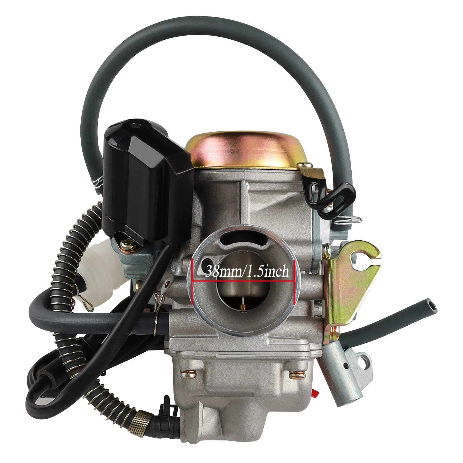 Onsnail 150cc GY6 Carburetor PD24J 24mm for 4-Stroke Engines, Motorcycle, Scooter, ATV, Go Kart with Electric Choke