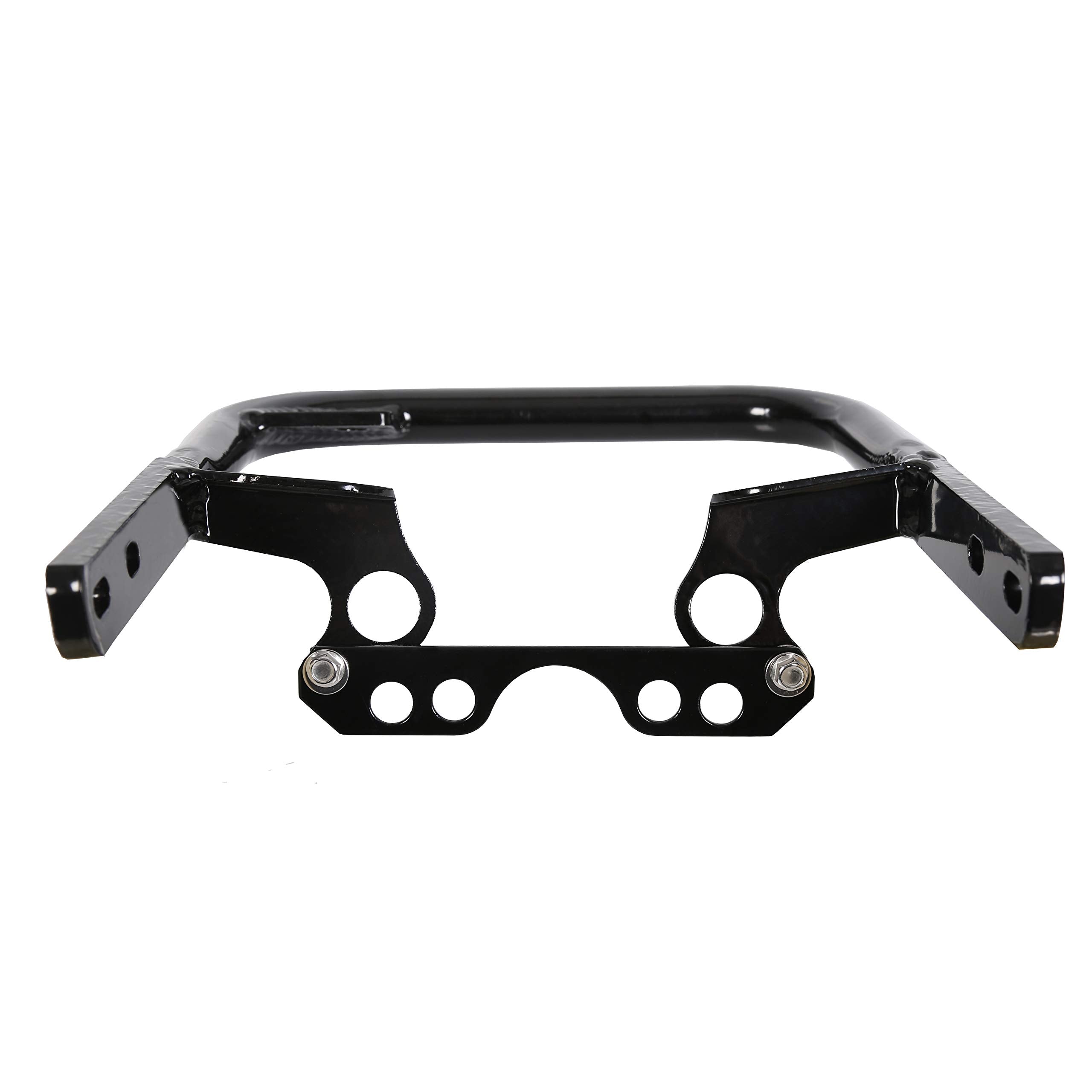 ECOTRIC Rear Bumper Grab Bar for Yamaha YFZ 450 (2004-2013) - Black Aluminum, Medium Size, Model VC-LYHD-45