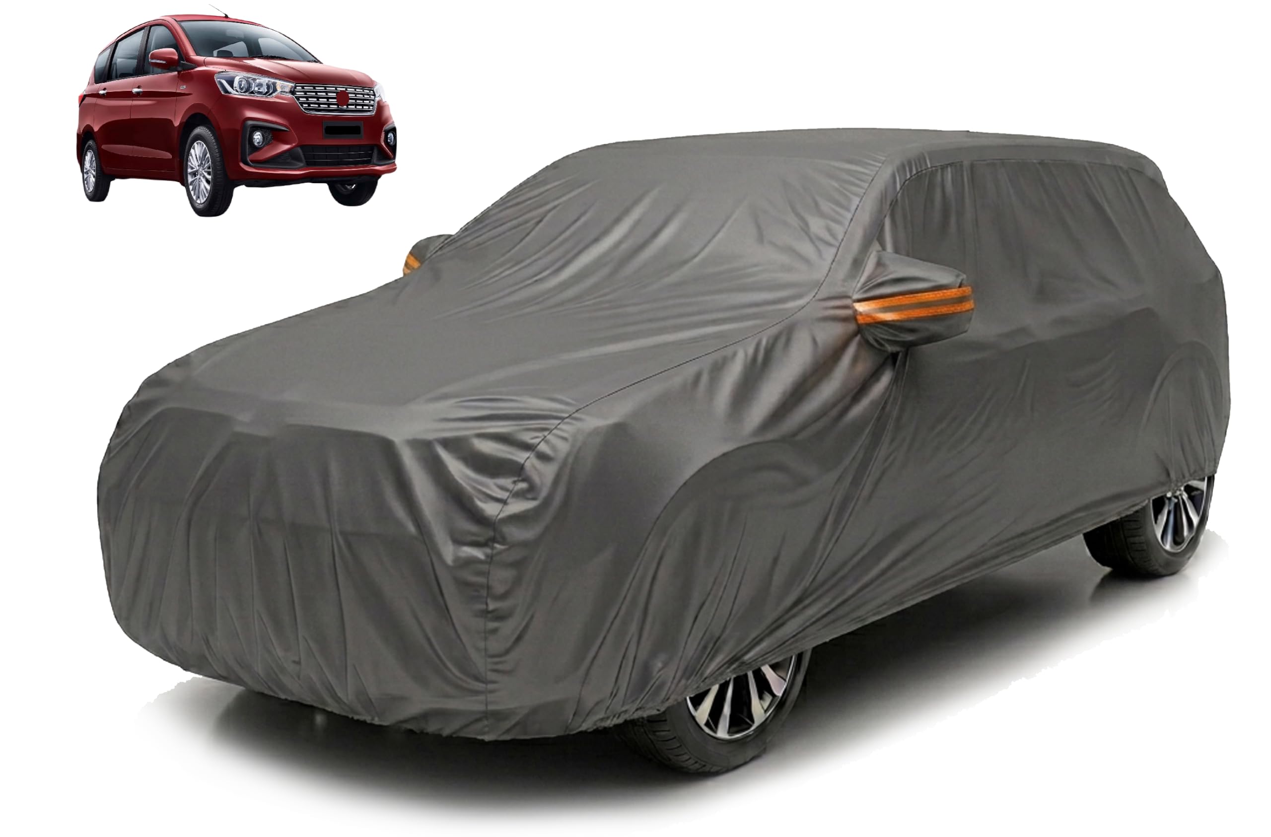 Auto Hub Car Cover Compatible with Maruti Ertiga (Model : 2019Till Date) with Mirror Pocket, Waterproof Layers, Ertiga Car Cove