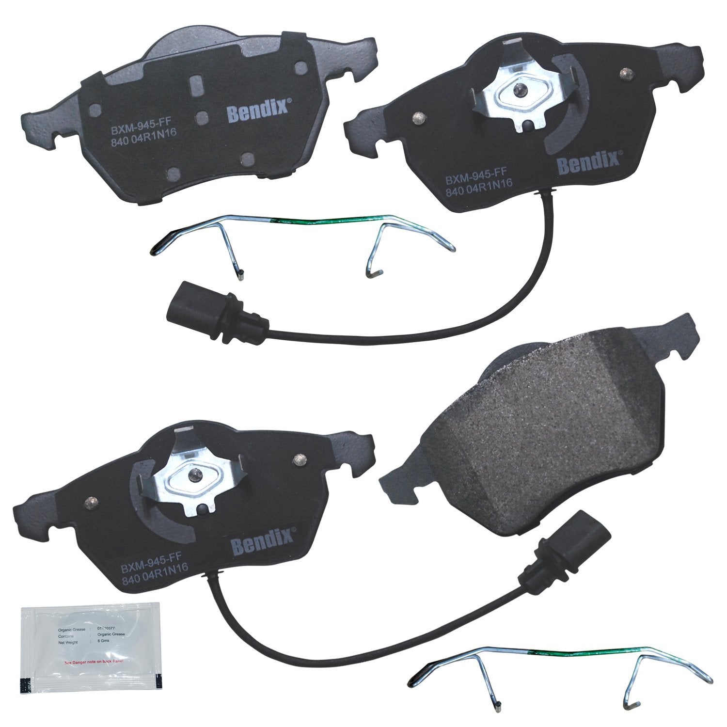 Bendix Priority1 Cfm840 Semi-Metallic Front Brake Pads For Select Models Audi A4, A4 Quattro, A6, A6 A8 Rs6, S4, S6, Seat Exeo, 