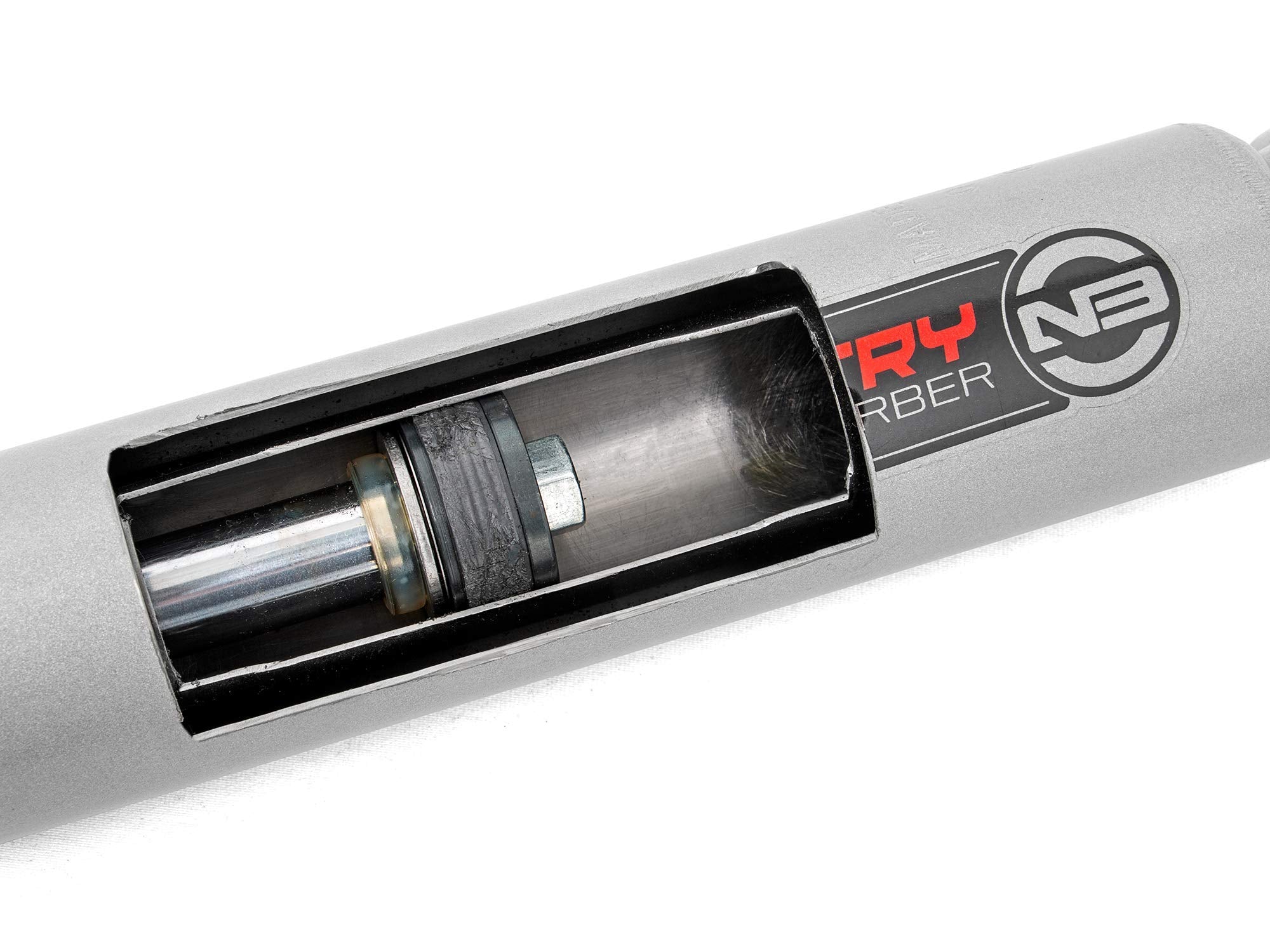 Rough Country N3 Rear Shocks for 17-24 Ford Super Duty, 2.5-4.5" Size, Alloy Steel, Model 23190_A