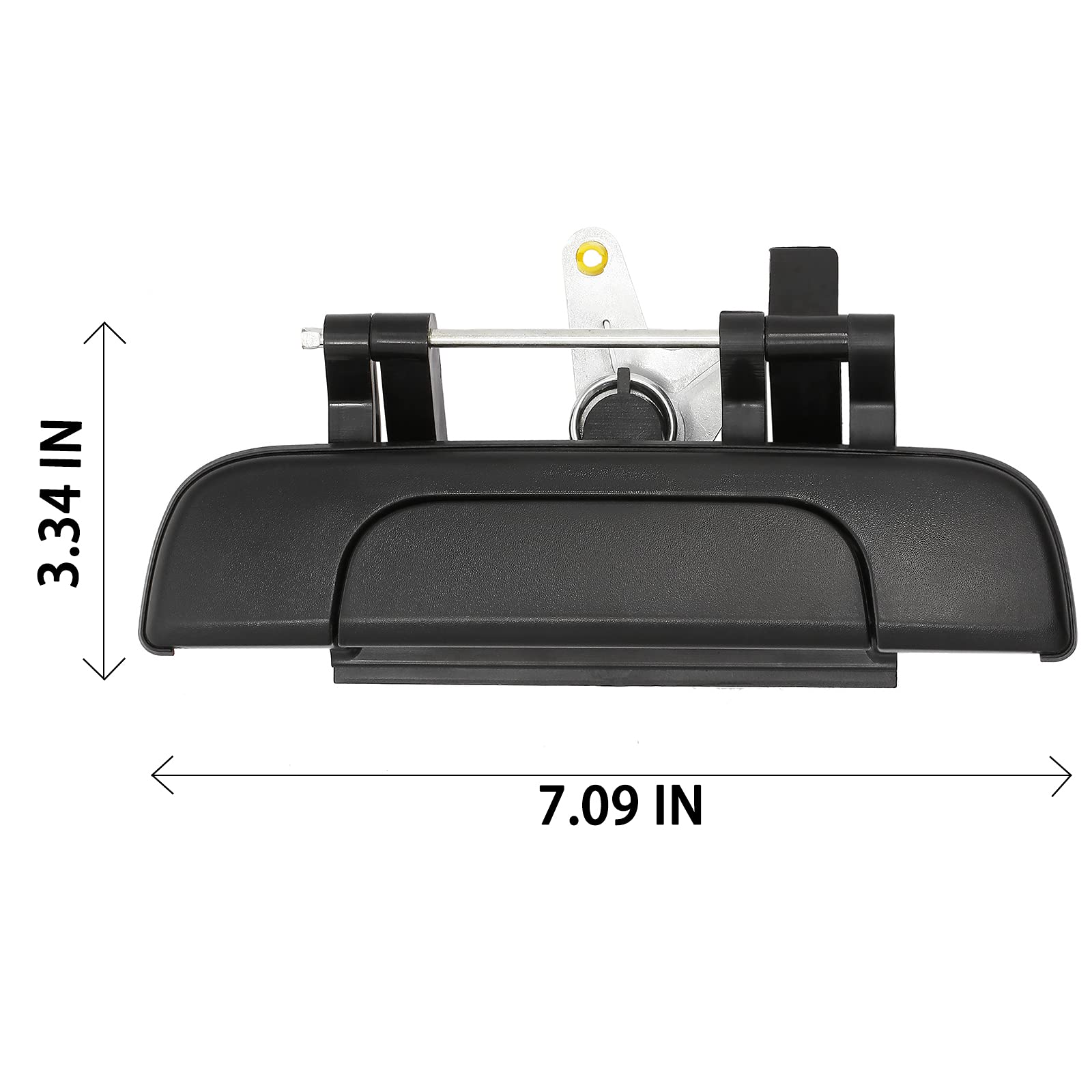 Tailgate Door Handle, Compatible with 1995 1996 1997 1998 1999 2000 2001 2002 2003 2004 Toyota Tacoma Pickup,Exterior Rear Textu