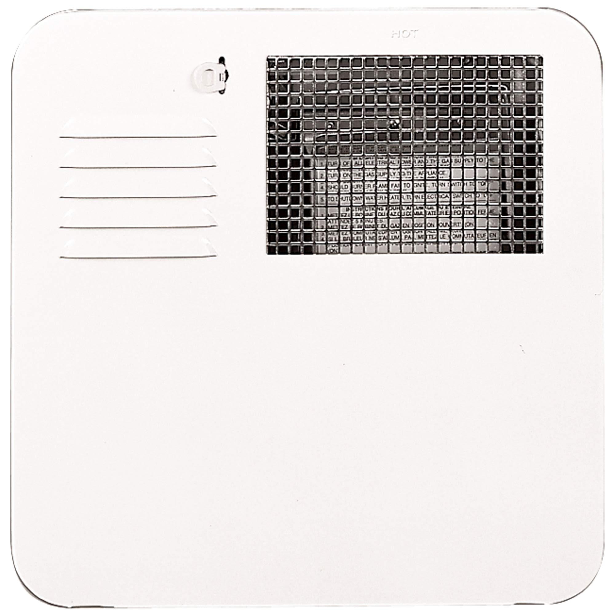 Suburban 6261Apw Polar White Water Heater Door