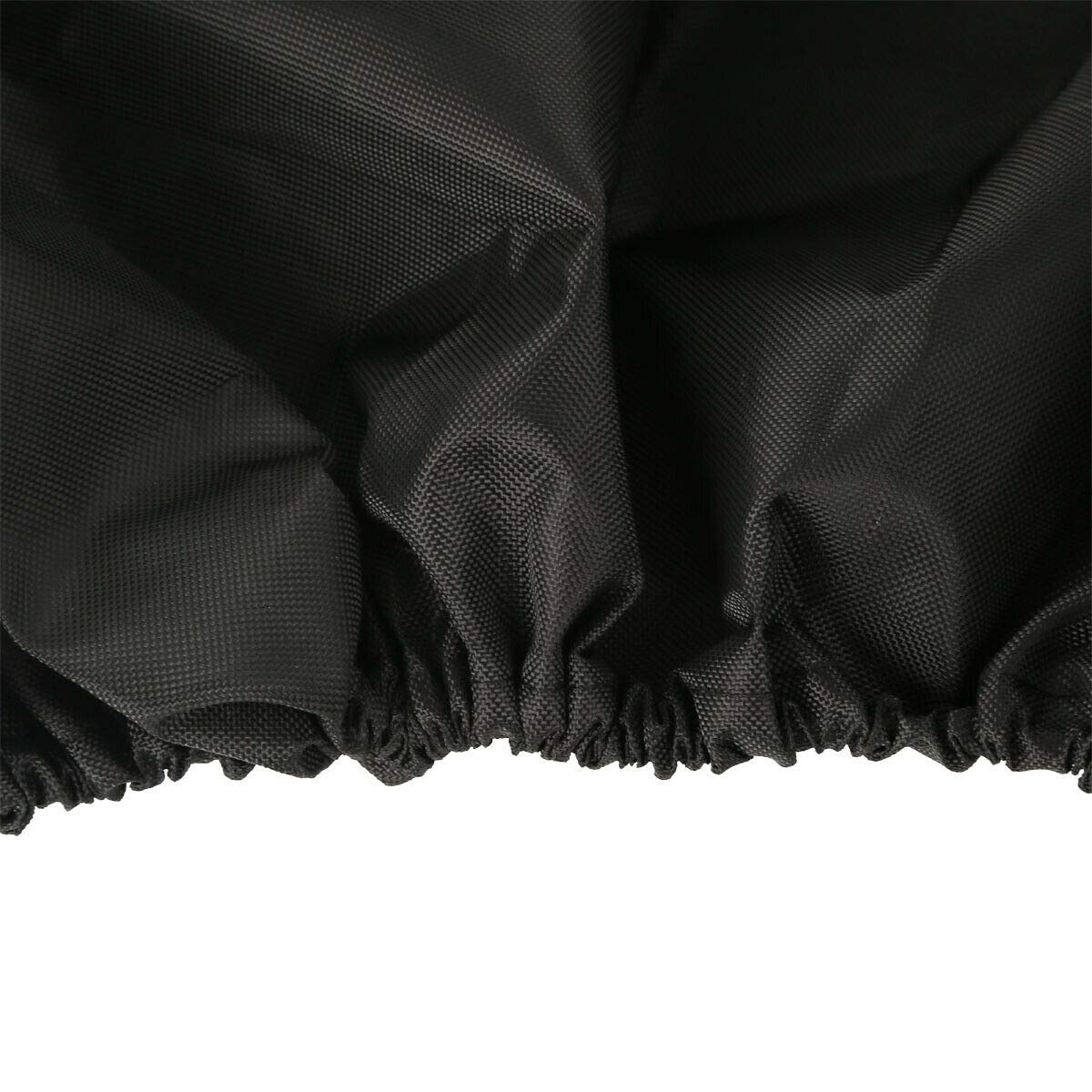 WOWTK Waterproof Saddlebag Speaker Lid Covers for Harley Touring Models 1994-2024, Black, Nylon, Model TK-G-0087-B