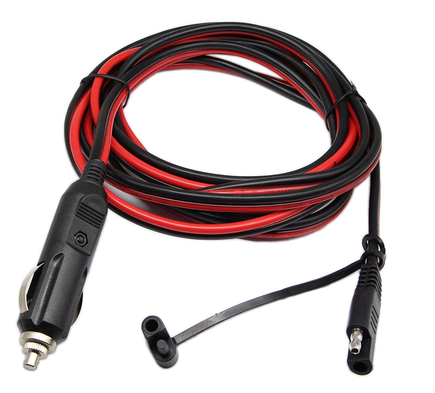 Sinloon Cigarette Lighter Sae Battery Charger Cable,12V 15A Cigarette Lighter Plug To Waterproof Sae Quick Release Adapter Exten
