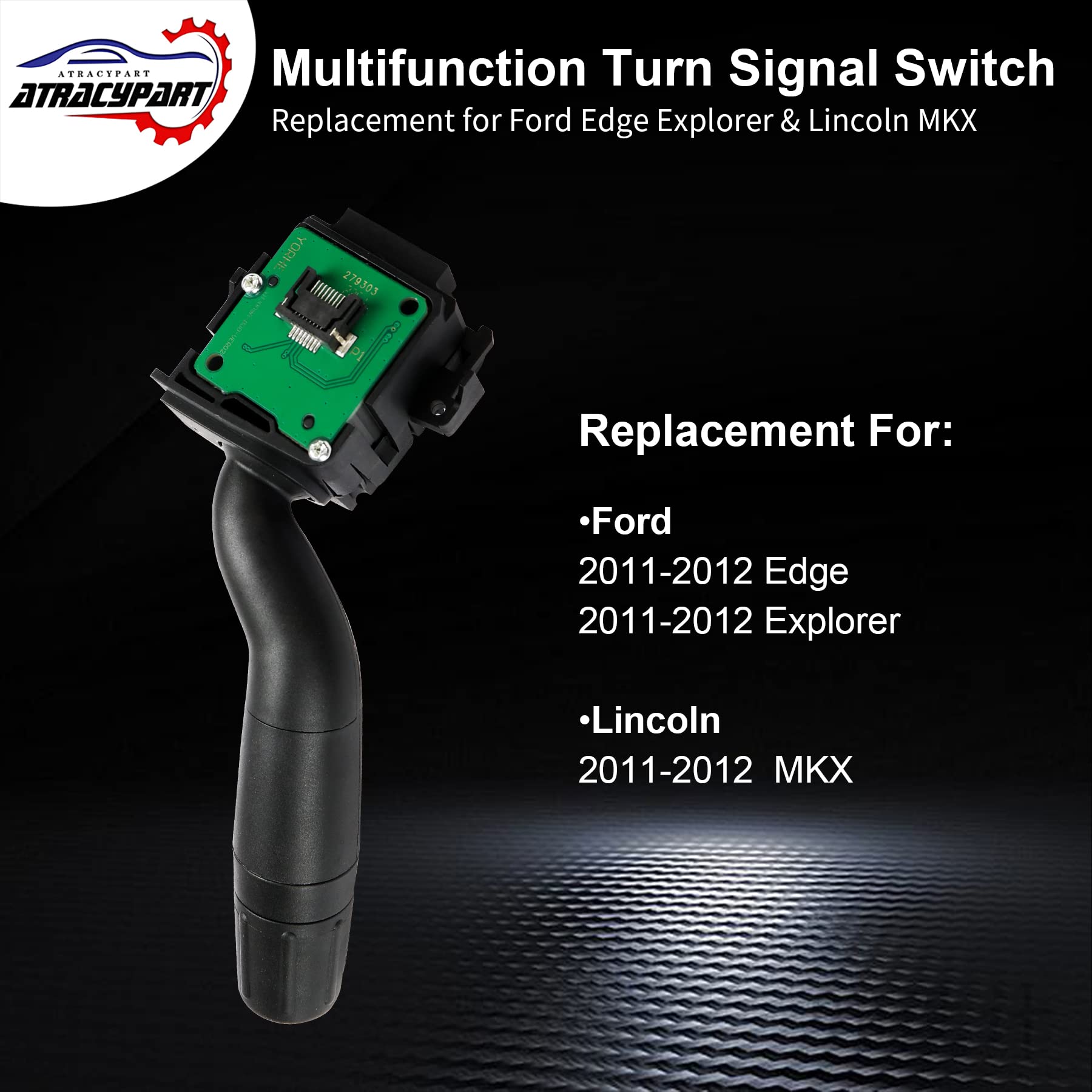 Multifunction Turn Signal Switch | Replacement For 2011-2012 Ford Edge Explorer & Lincoln Mkx | Replaces# Cbs-2142, Sw8462, Bt4Z13341Aa