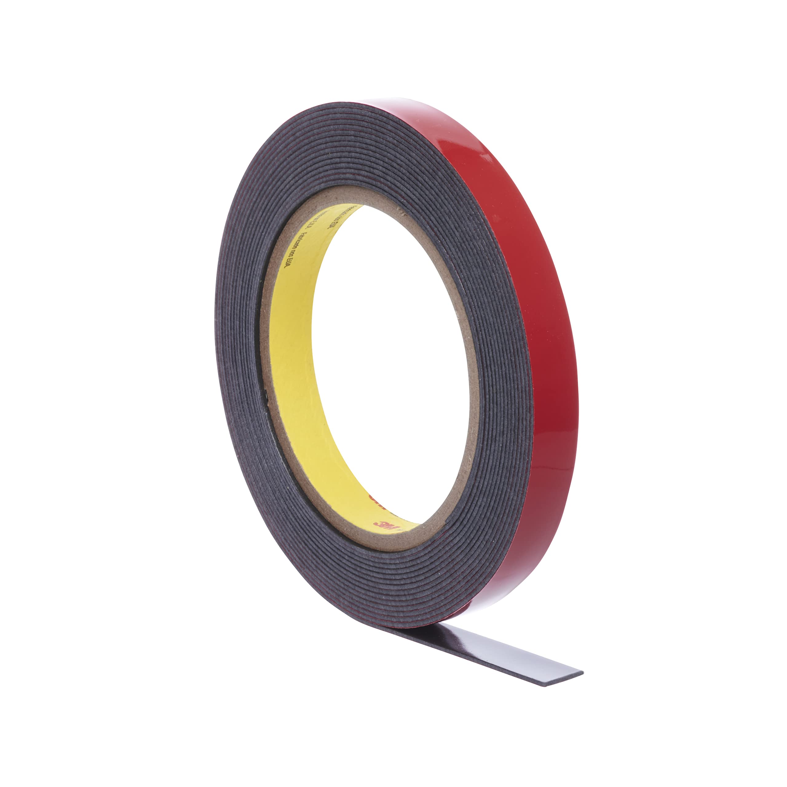 3M Automotive Acrylic Plus Premium Attchment Tape 06387, Black, 1.12 Mm, 1/4 In X 20 Yd