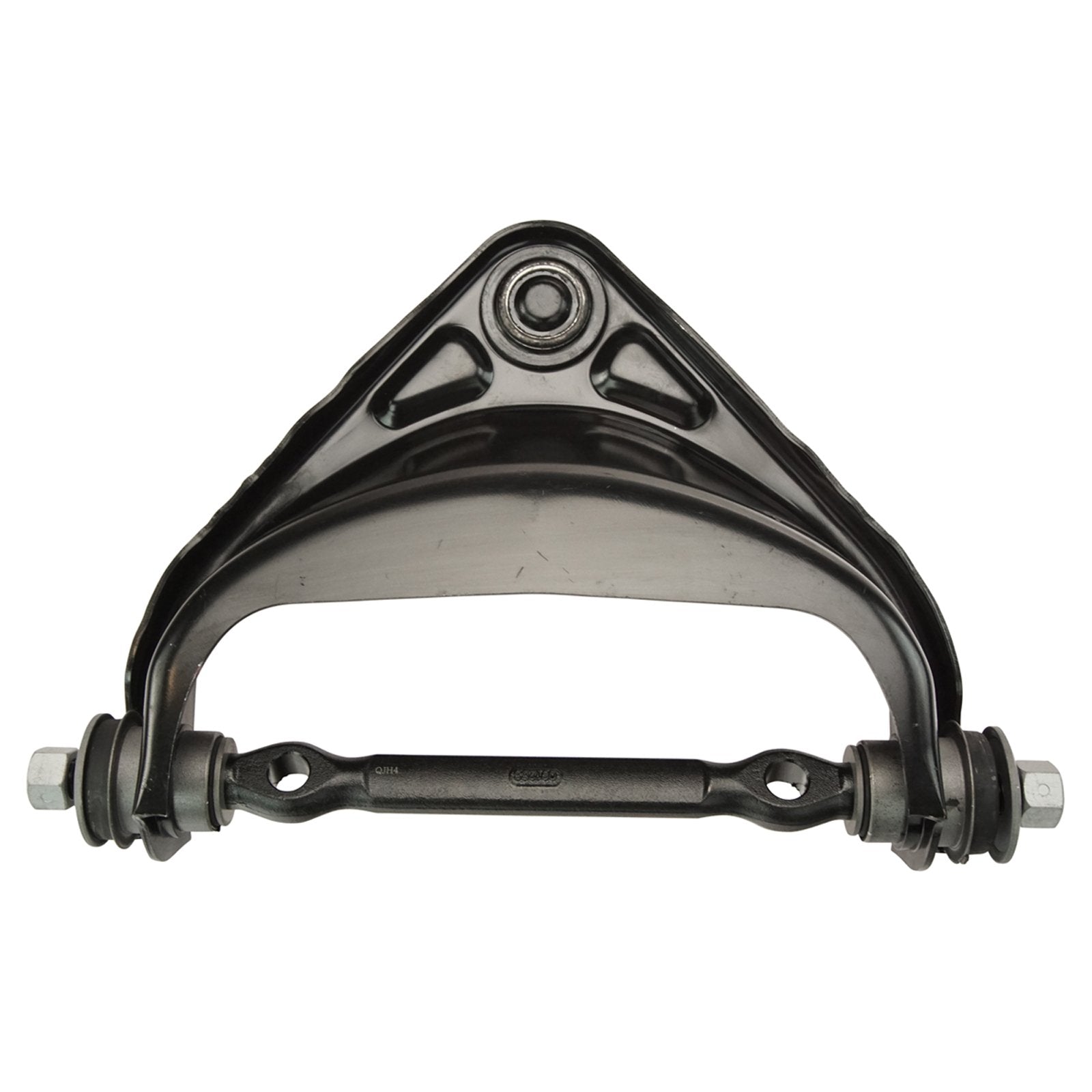 TRQ Front Upper & Lower Control Arm Set with Ball Joint for 1994-1999 Dodge Ram 1500 RWD, Alloy Steel, Black, Model PSA62423