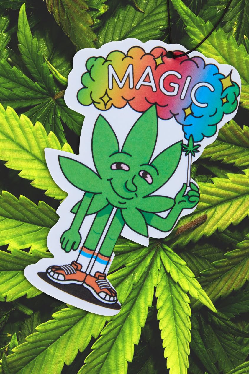 Fresh Fresheners Funny Magical Marijuana Weed Car Air Freshener 4-Pack