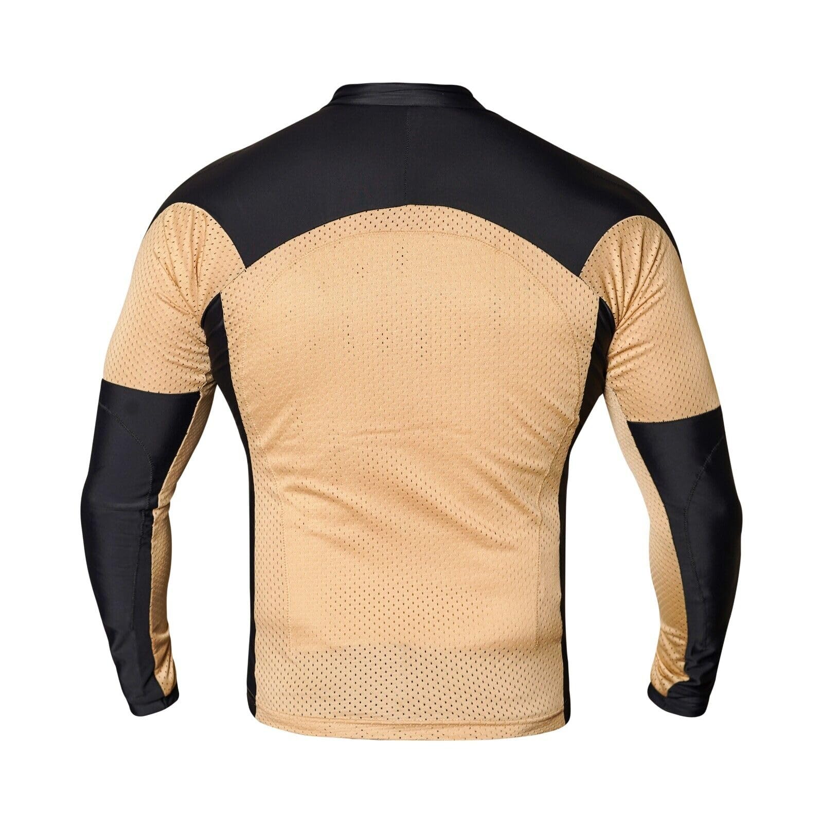 Wicked Stock Motorcycle Armor Mesh Shirt - Men & Women'S Summer Ce Level 2 Protection (Beige, 3X-Large)