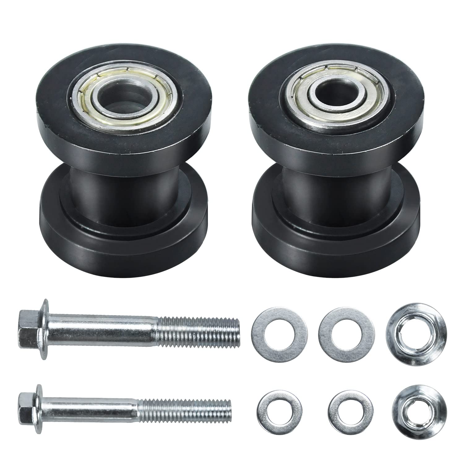 HOLATO 8mm 0.31'' 10mm 0.39'' Chain Roller Tensioner Wheel Guide for Baja DB30 Doodlebug Dirt Bug Mini Bike 110cc 125cc 140cc 15