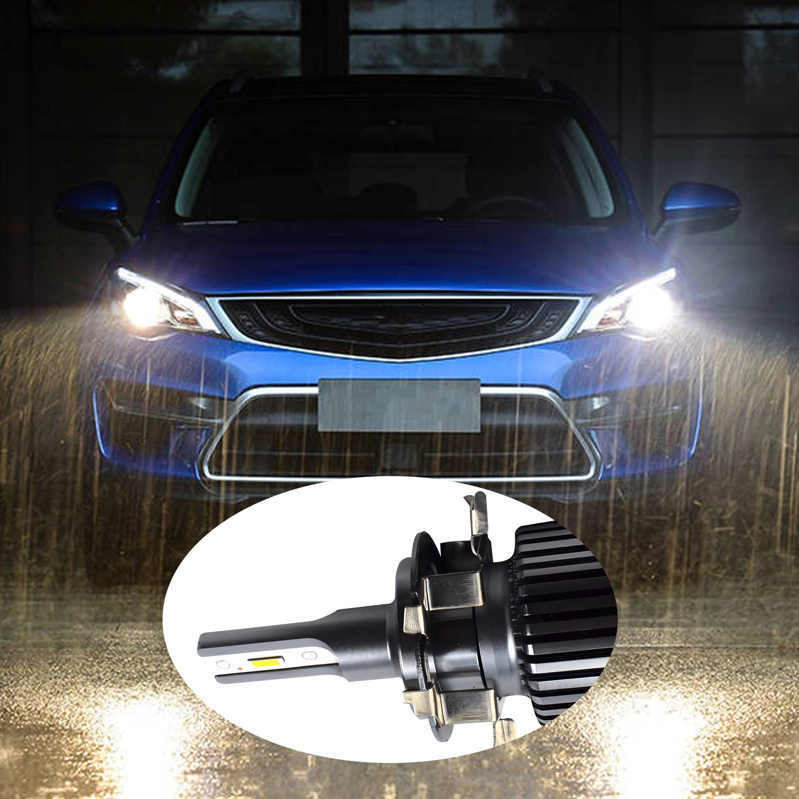 2Pair H7 Led Adapter Led Headlamp Retainer, H7 Led Headlamp Adapter Bulb Base Holder Socket Retainer Compatible With Vw/Mercedes