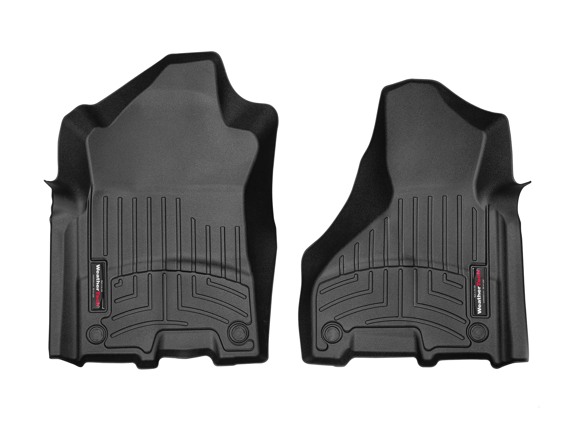 WeatherTech Custom Fit FloorLiners for Ram Truck 2500/3500, Ram 4500/5500, 1st Row (Driver & Passenger), Black