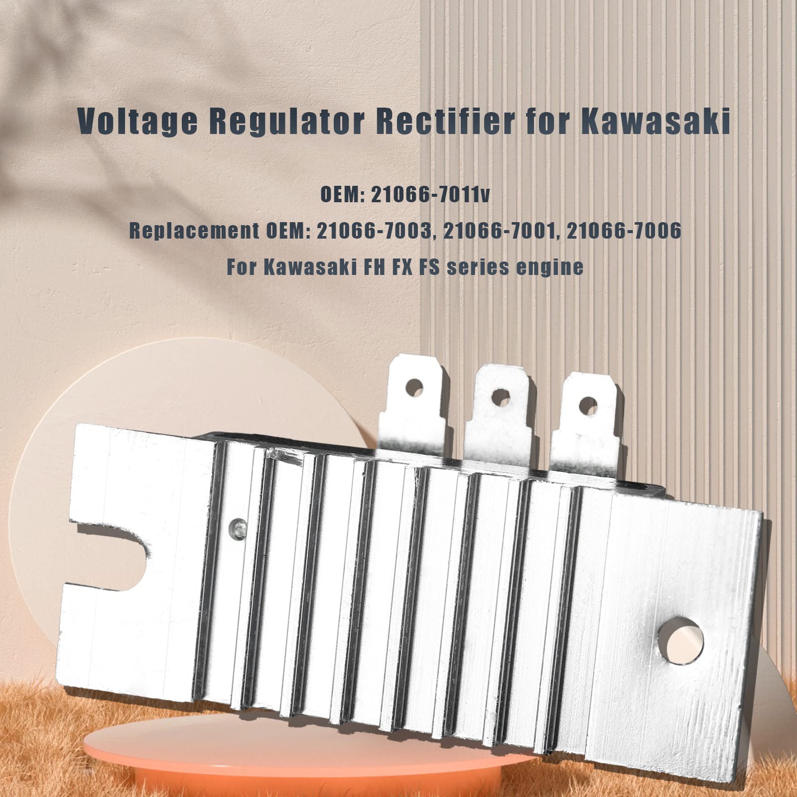 21066-7011 21066-0740 Voltage Regulator Rectifier Powersports Compatible With Kawasaki Fx751V Fx850V