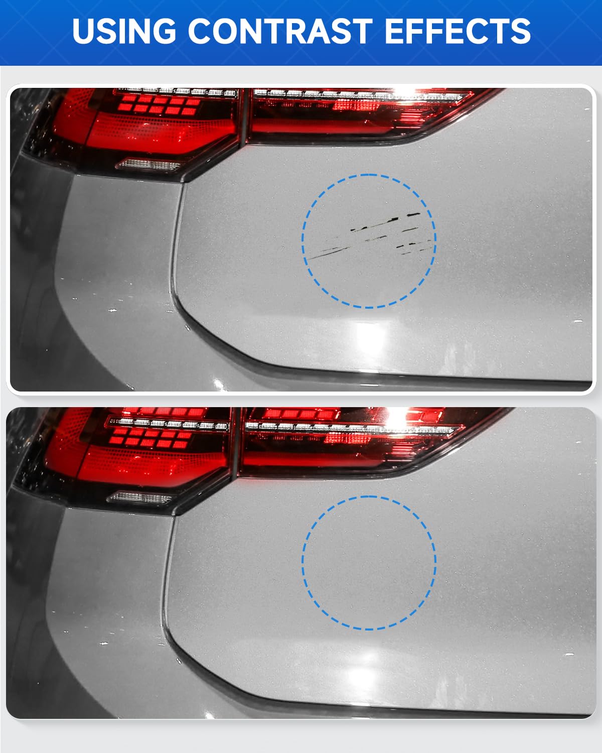 RSACET LB7S/D5/K2 Pyrite Silver Metallic Touch Up Paint Compatible with Volkswagen Exact Match Touch Up Paint Car Scratch Repair