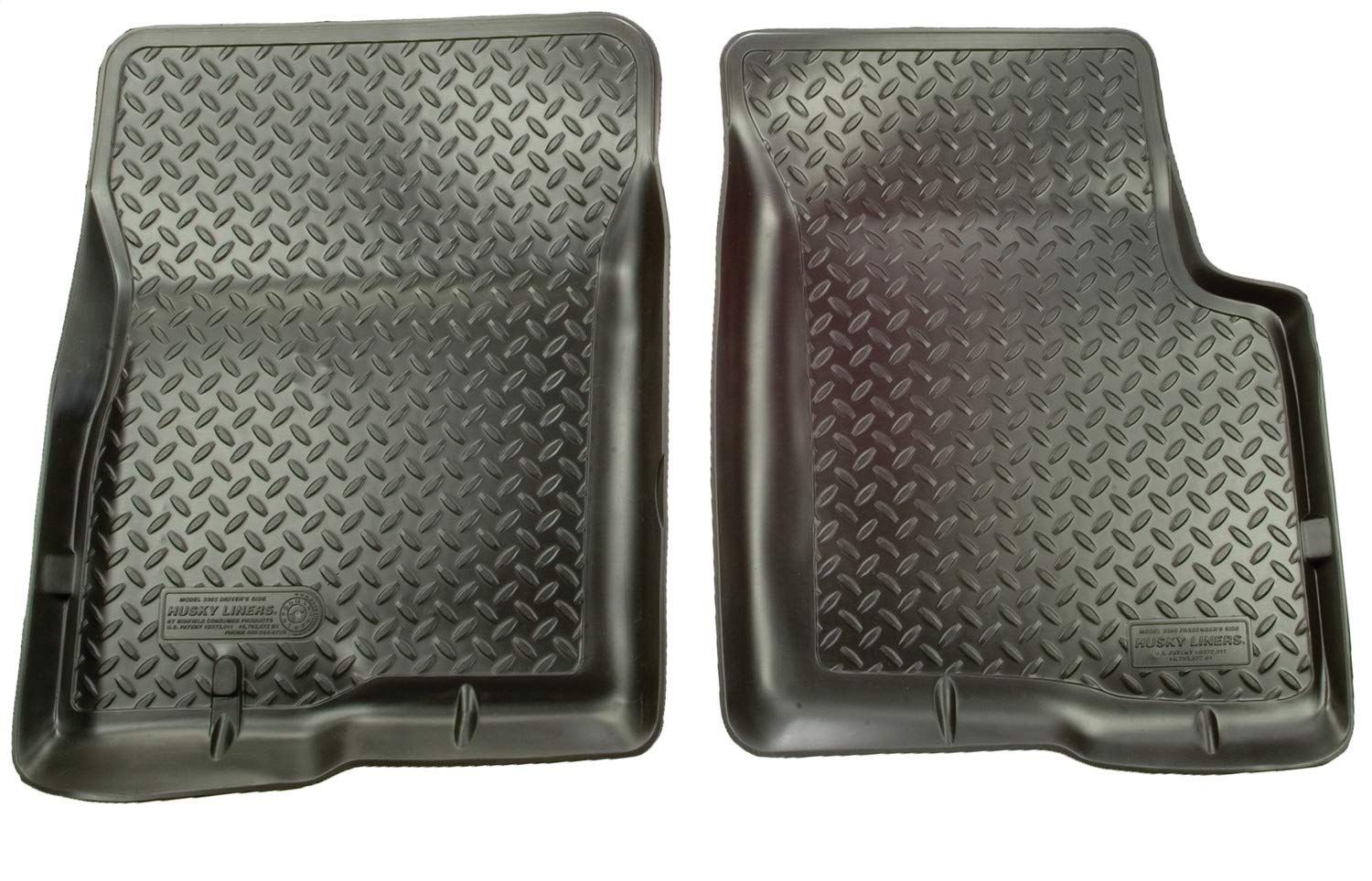 Husky Liners Classic Style Series | 2003 - 2008 Pontiac Vibe/Toyota Corolla/Matrix | Front Floor Liners, Black | 35091