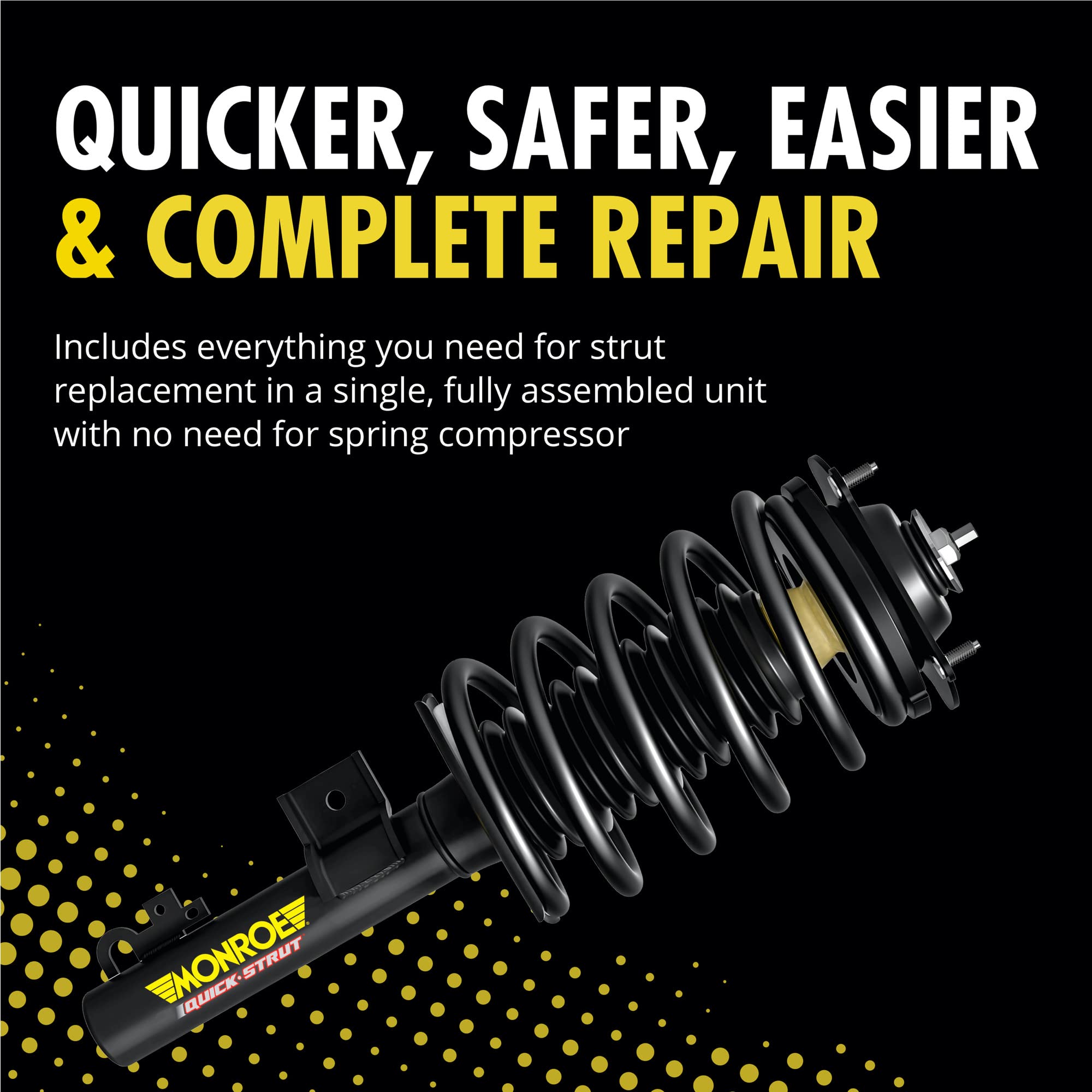 Monroe Quick-Strut 171373R Suspension Strut and Coil Spring Assembly for Toyota Corolla