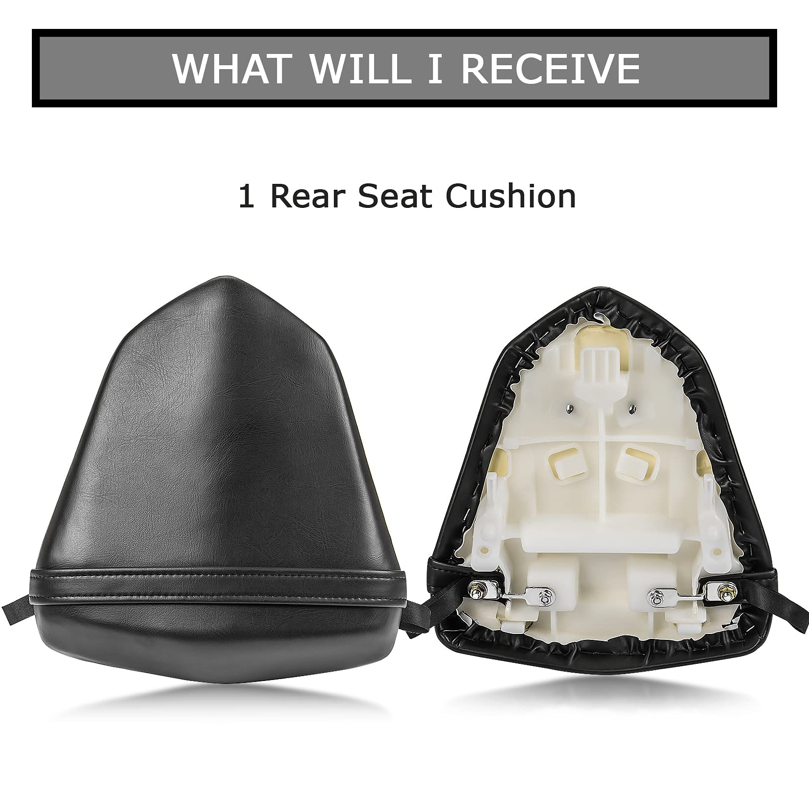 PLSER Rear Passenger Seat Pillion Cushion Seat for YZF R6 2006 2007