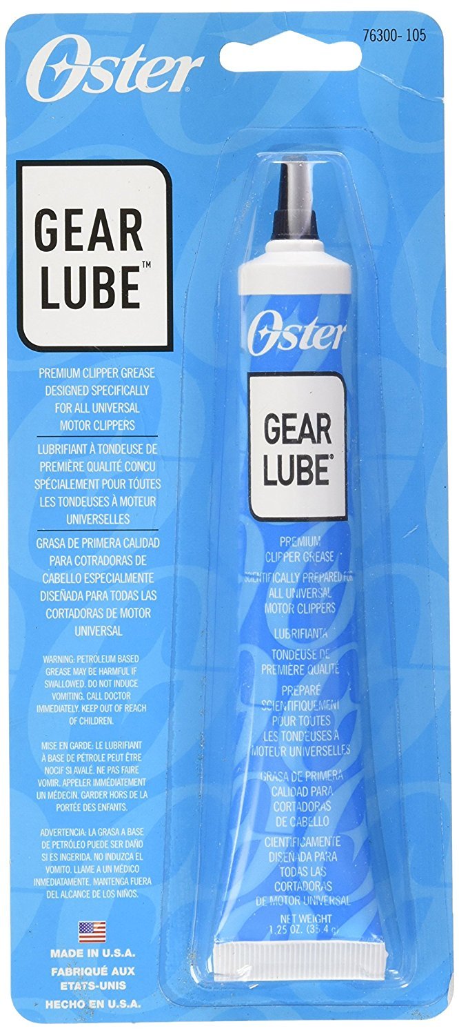 Oster Gear Lube Premium Clipper Grease, 1.25 oz - Model 076300-105-005, Ideal for Hair Clippers