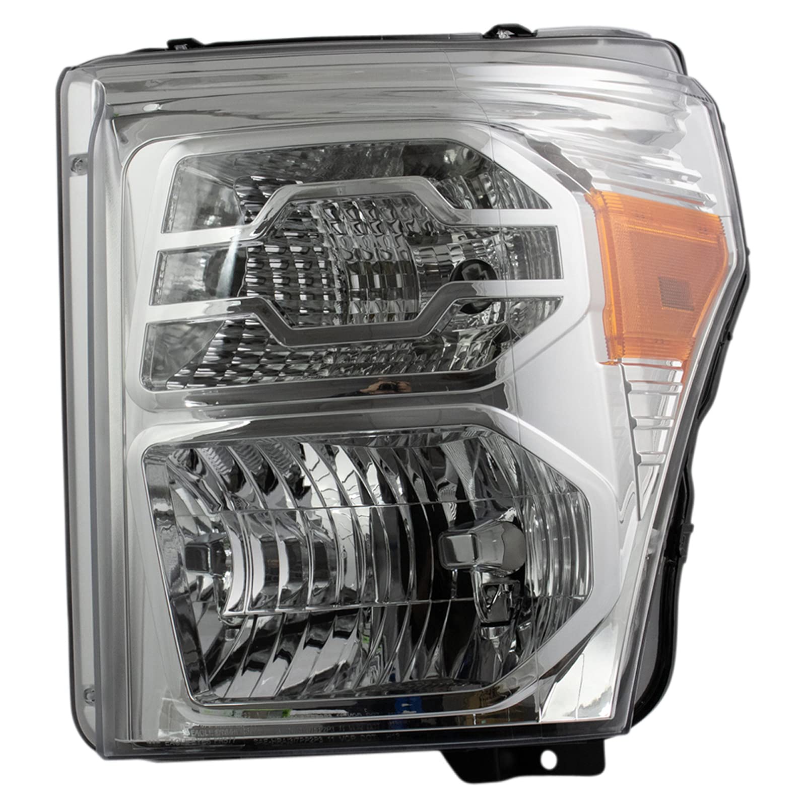 Trq Driver & Passenger Side Headlight Assembly Set Headlights Driver & Passenger Side Compatible With 2011-2016 Ford F-250 Super
