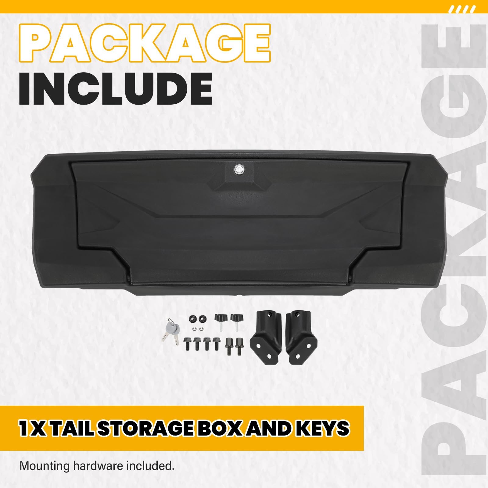 KUAFU Tail Storage Box Compatible with 2020-2025 Kawasaki Teryx KRX4 KRX 1000 Replacement for 99994-1320 Rear Trunk Cargo Storag