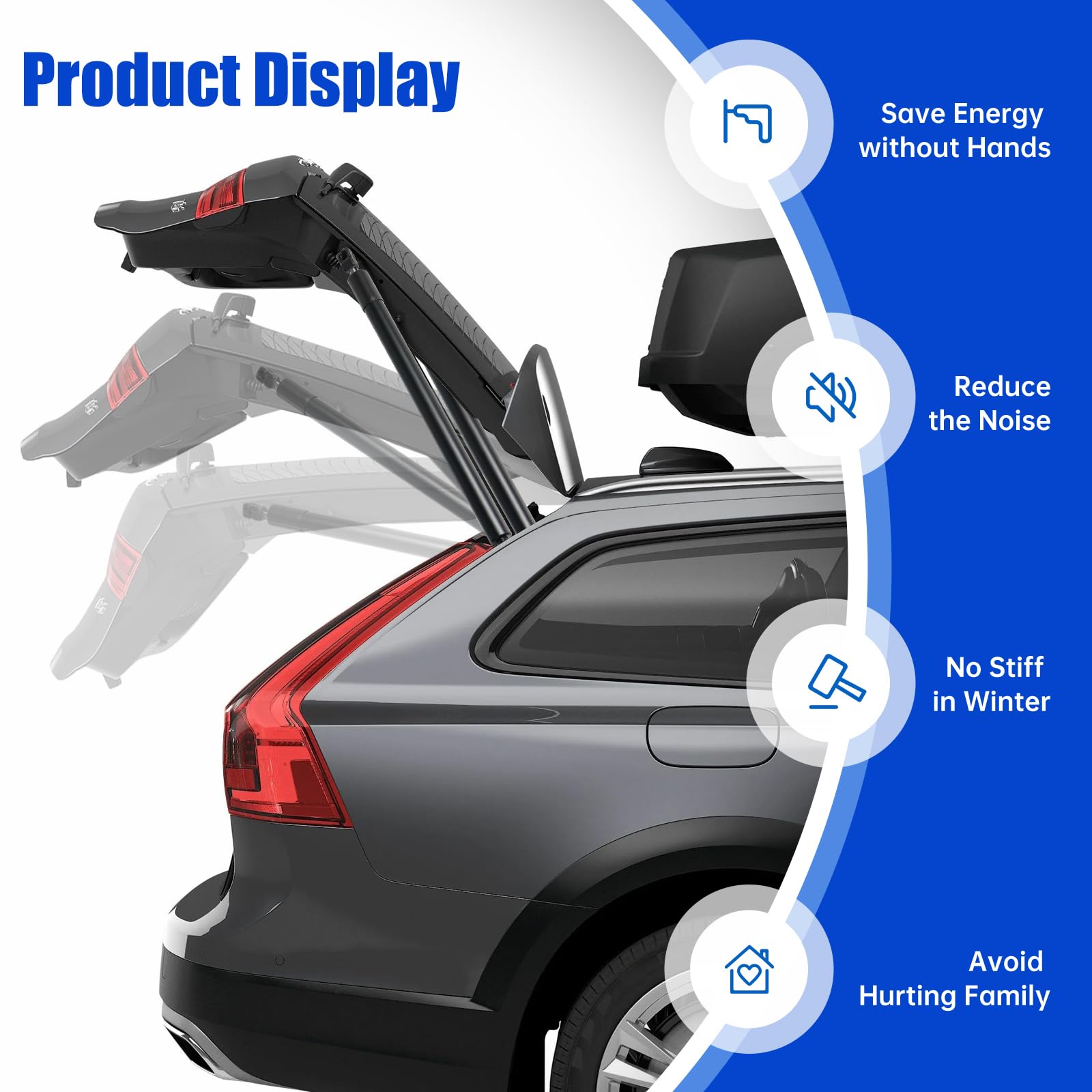 Otuayauto Rear Hatch Struts Replacement For Jeep Cherokee Xj 1997-2001 Premium Tailgate Lift Supports Shock Gas Spring Set Oe 55