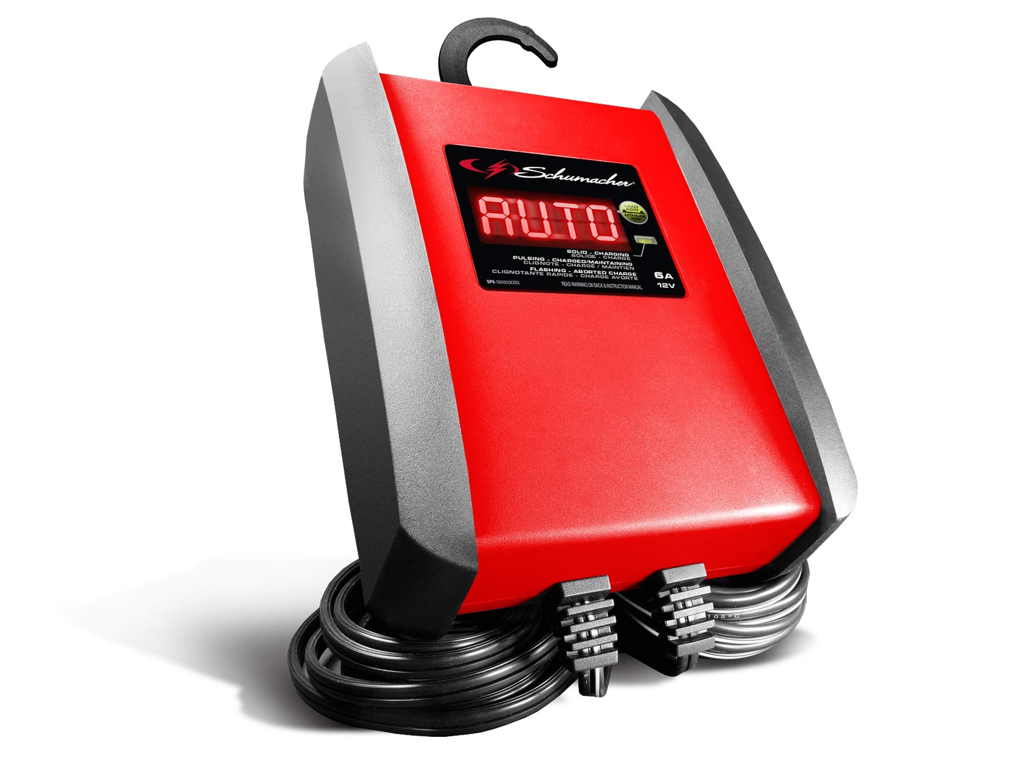 Schumacher Sp1298 Fully Automatic Battery Charger, Maintainer, And Auto Desulfator - 6 Amp, 12V - For Cars, Motorcycles, Lawn Tractors, Marine, And Lithium Batteries