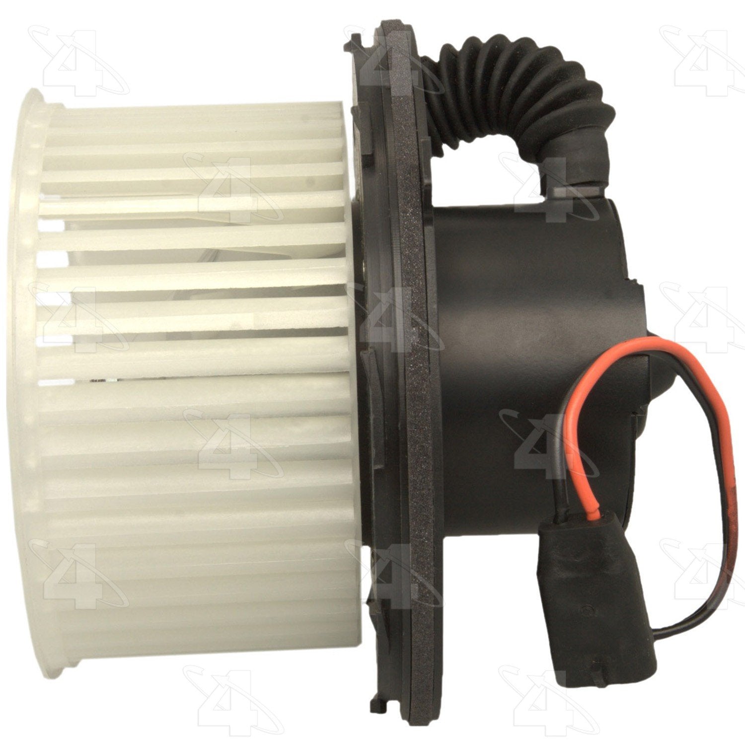 Four Seasons Blower Motor with Wheel for GM Trucks - Model 75748, Metal, White/Black