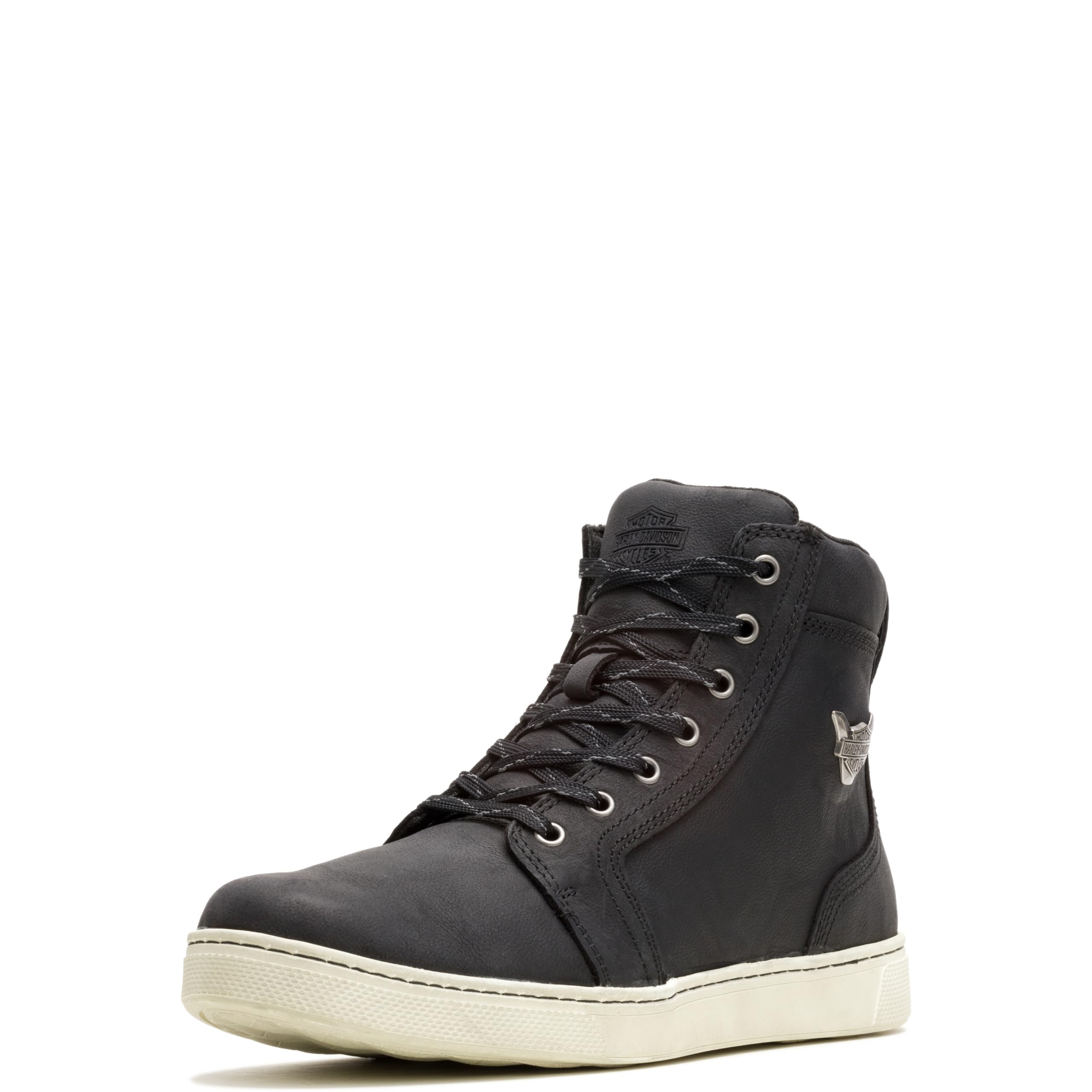 Harley-Davidson Footwear Men'S Bateman 5' Metal Leather Motorcycle Casual Sneaker Boot, Black, 10.5