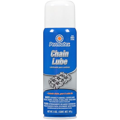 Permatex 80075 Chain Lube, 5 Oz. Aerosol Can, Aerosol Can