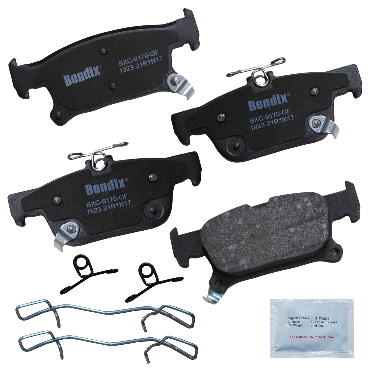 Bendix Priority1 Cfc1923 Ceramic Rear Brake Pads For Buick Envision 2020-2016