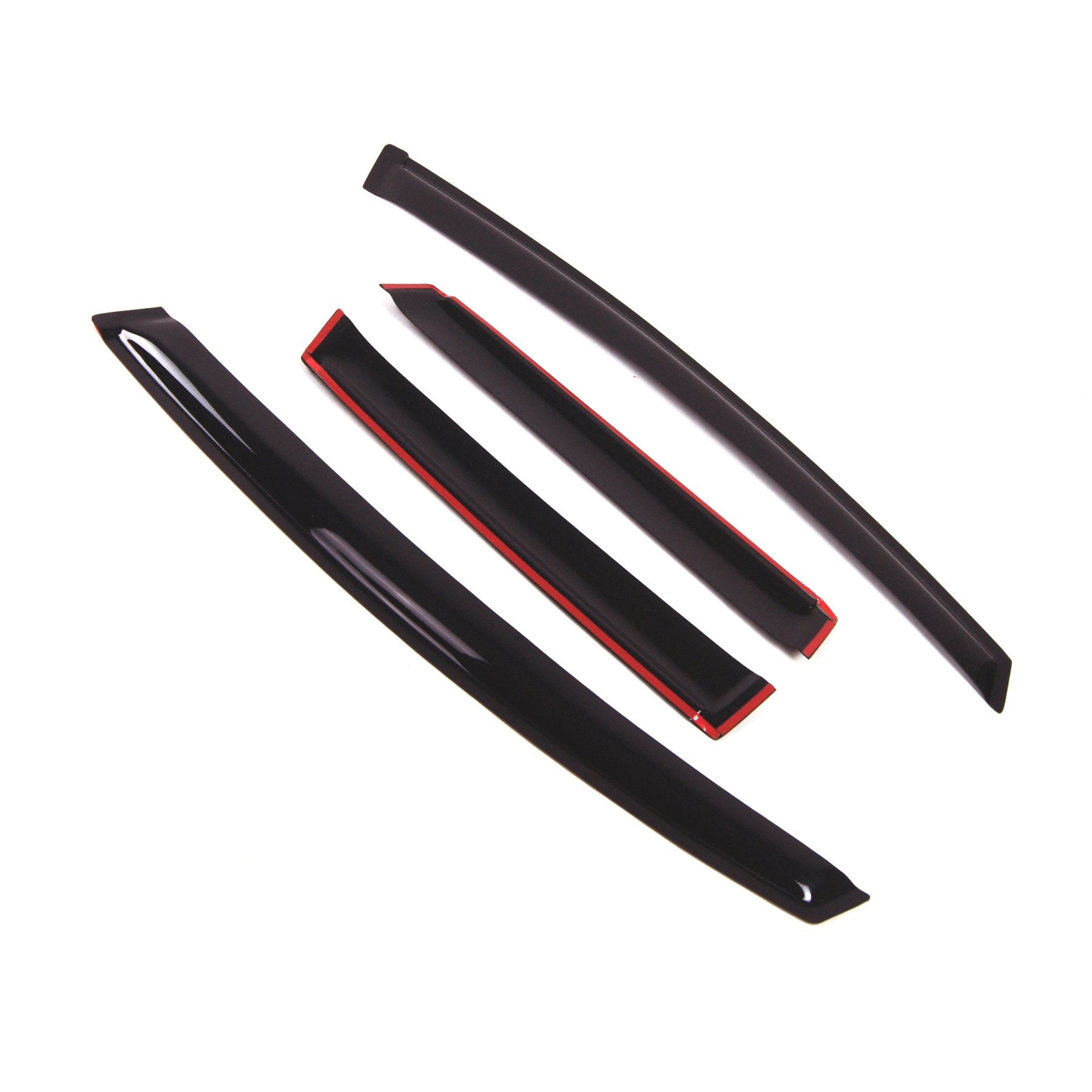 Tuningpros Outside Mount Window Vent Visors Rain Guards Compatible With Honda Fit 2009-2014 | Side Window Wind Deflectors Rain S