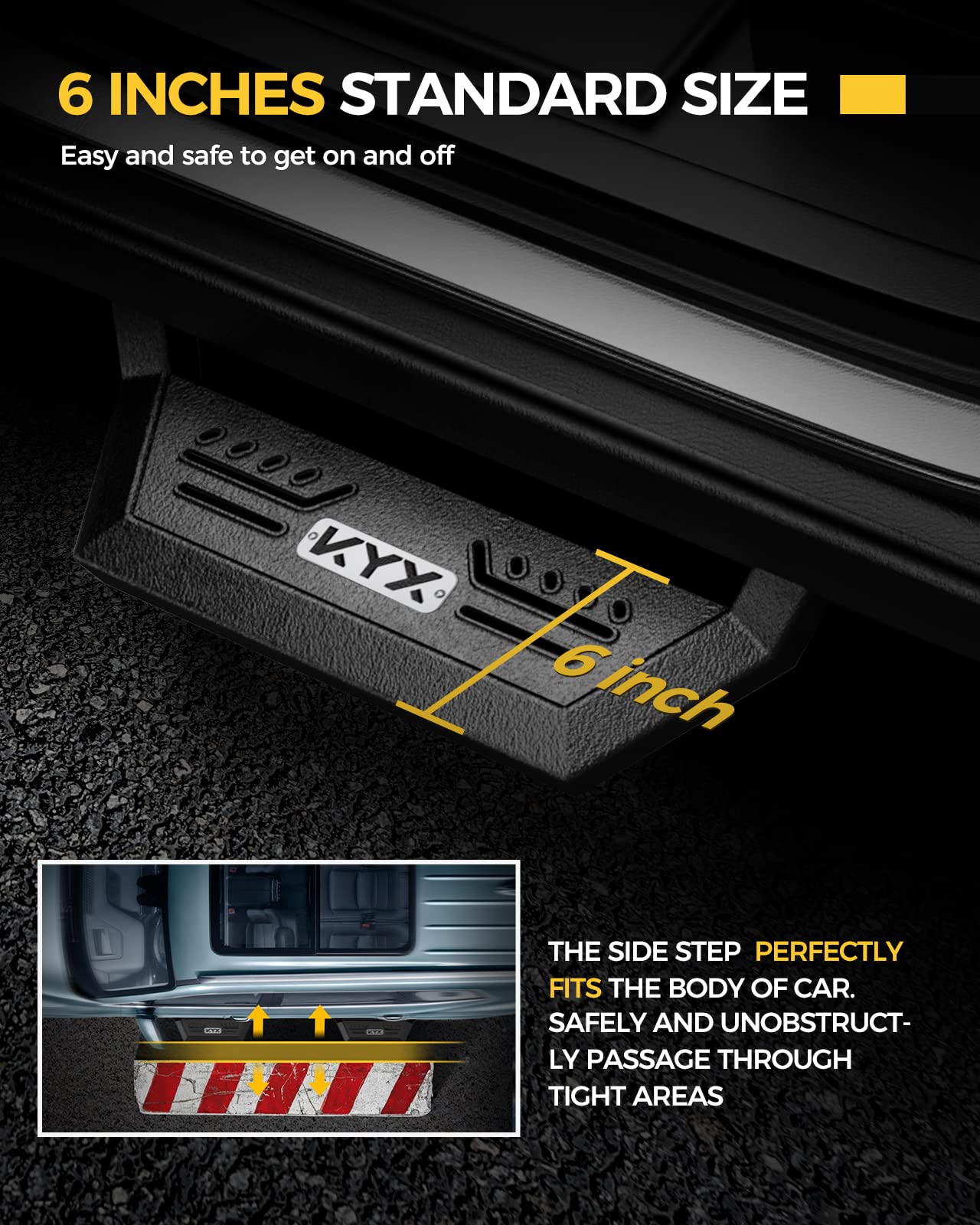 Kyx Running Boards Compatible With 2007-2018 Jeep Wrangler Jk 4 Door(Exclude 2018 Jl), Drop Side Steps Nerf Bars Truck Boards Step Rail