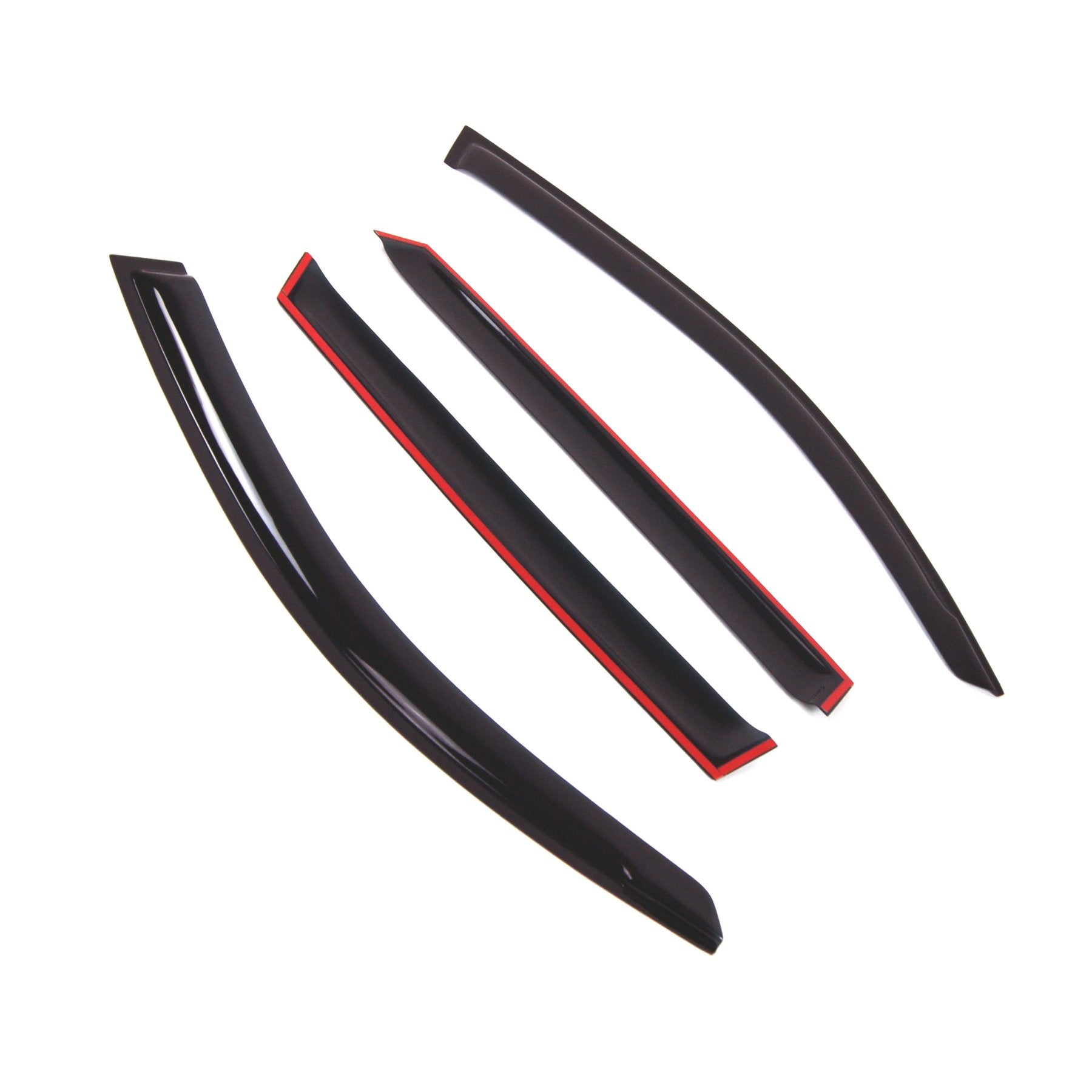 Car Window Rain Guard | Outside Mount Visors Auto Side Window Deflectors | Windows Visor Rain Shields Compatible With 2011-2017