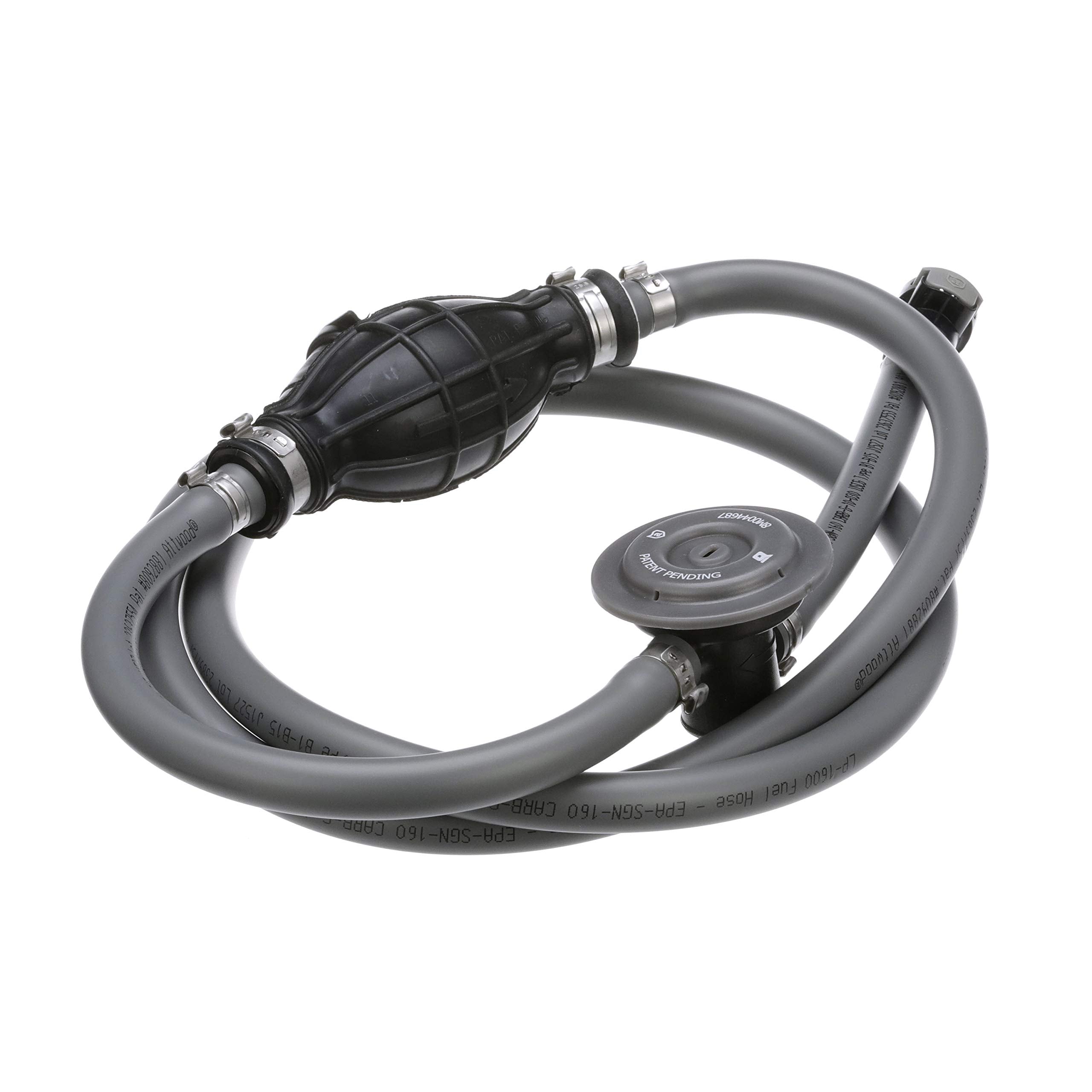 Attwood 93806Musd7 Mercury Fuel Line Kit, 6 Feet Long, 3/8-Inch Diameter, Multi-Layer Low-Permeation Primer Bulb
