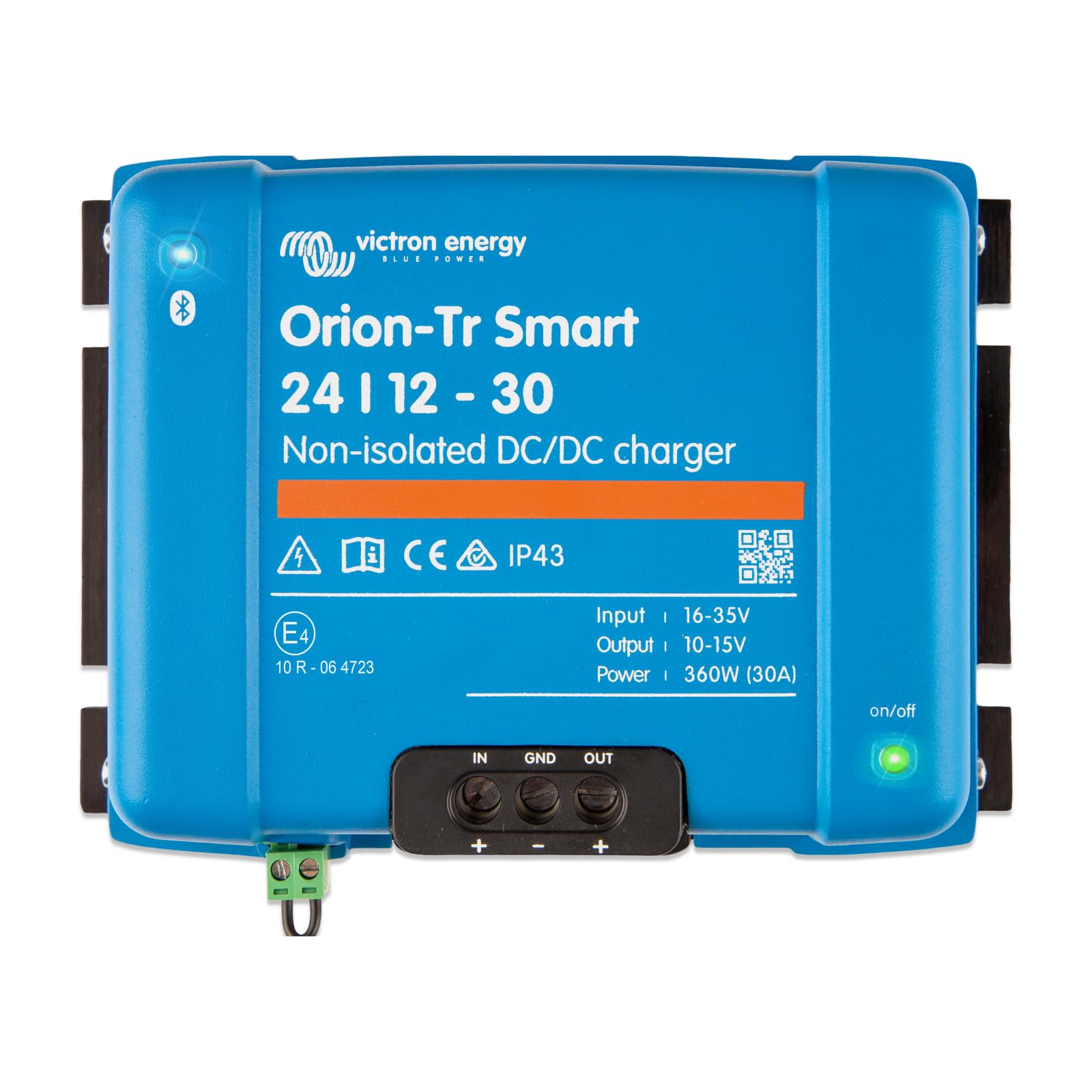 Victron Energy Orion-Tr Smart Dc To Dc Charger (Bluetooth) - 24/12-Volt 30 Amp 360-Watt - Battery Charger For Dual Battery Systems - Non-Isolated