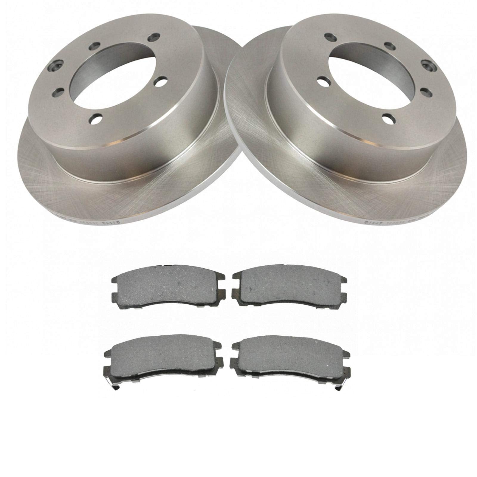Trq Rear Brake Rotor & Pad Kit For Sebring Avenger Stratus Eclipse Galant