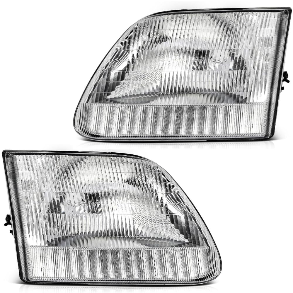 EPIC LIGHTING CAPA OE Spec-B Halogen Replacement Headlights Compatible with FORD 97-02 EXPEDITION 97-03 F-150 97-99 F-250 - Pair