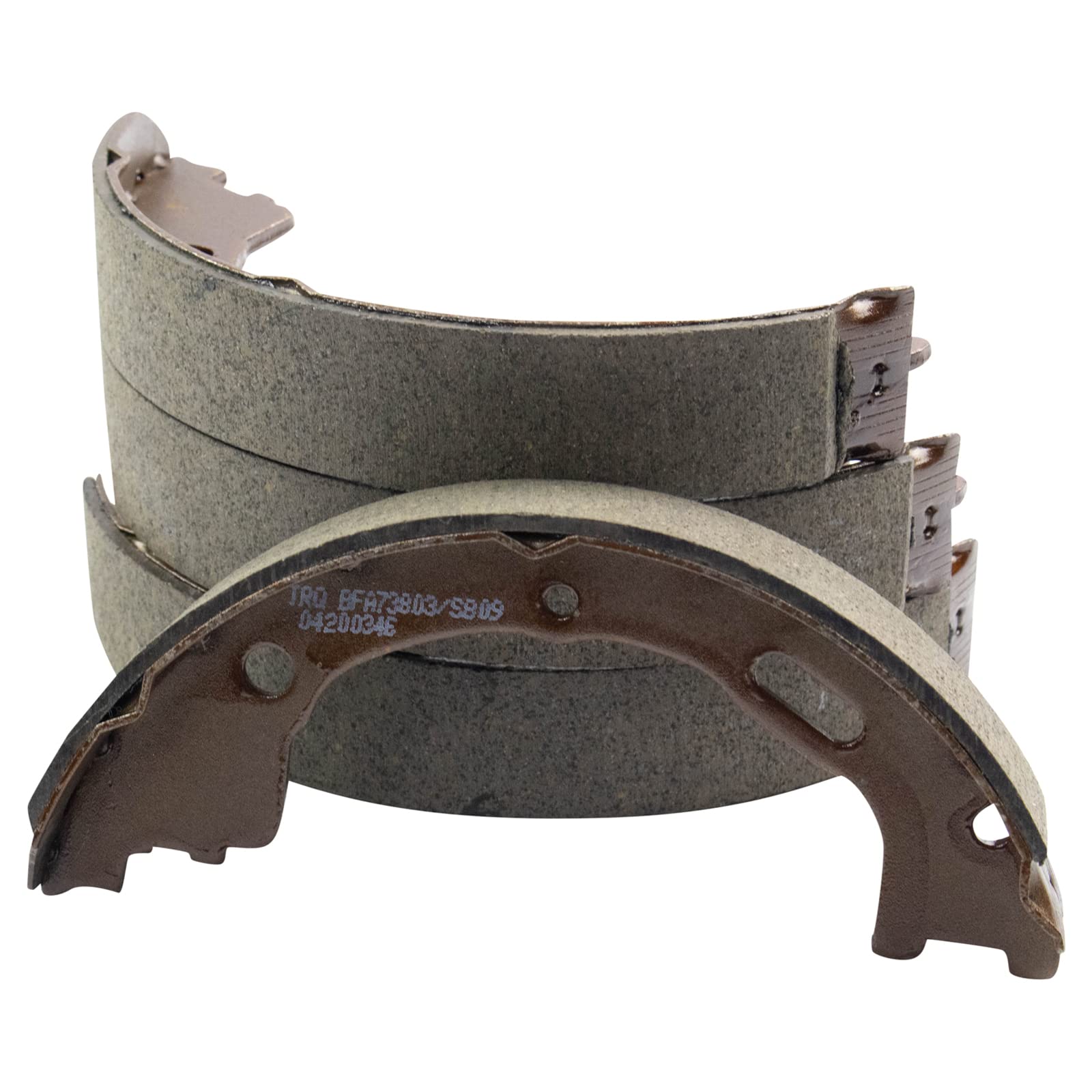Trq Rear Brake Pad & Rotor Kit Brake Pads Brake Rotor Parking Brake Shoe Set Ceramic Compatible With 2005-2011 Ford Crown Victor