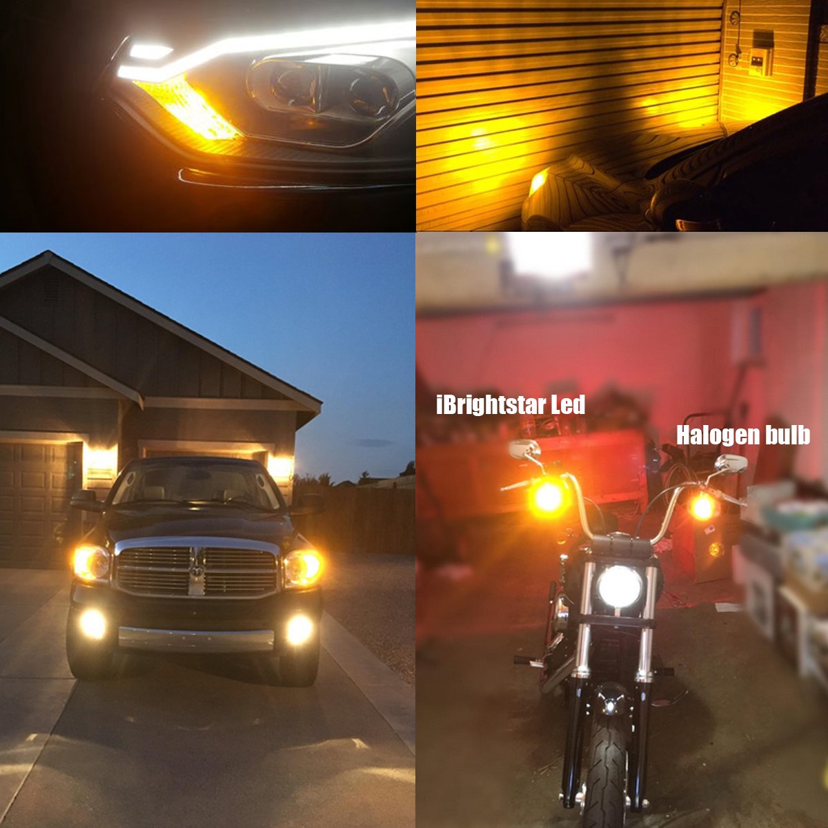 Ibrightstar 3157 Led Bulb Amber Yellow, 3157A Led Turn Signal Bulbs Super Bright For Rear Front Turn Signal Blinker Lights Brake