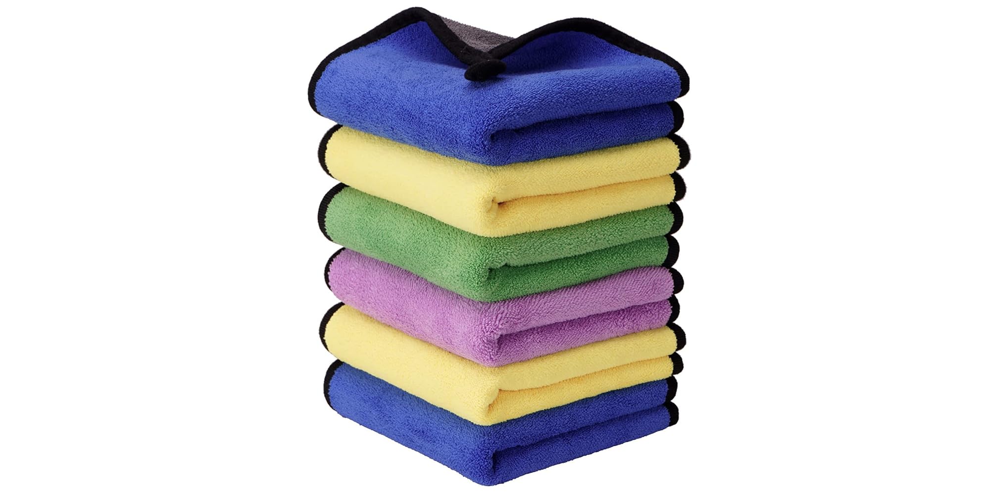 SBTs? Heavy Microfiber Cloth for Car Cleaning and Detailing, Double Sided, Microfiber Towel for Car & Bike,Super Soft Car Wash C