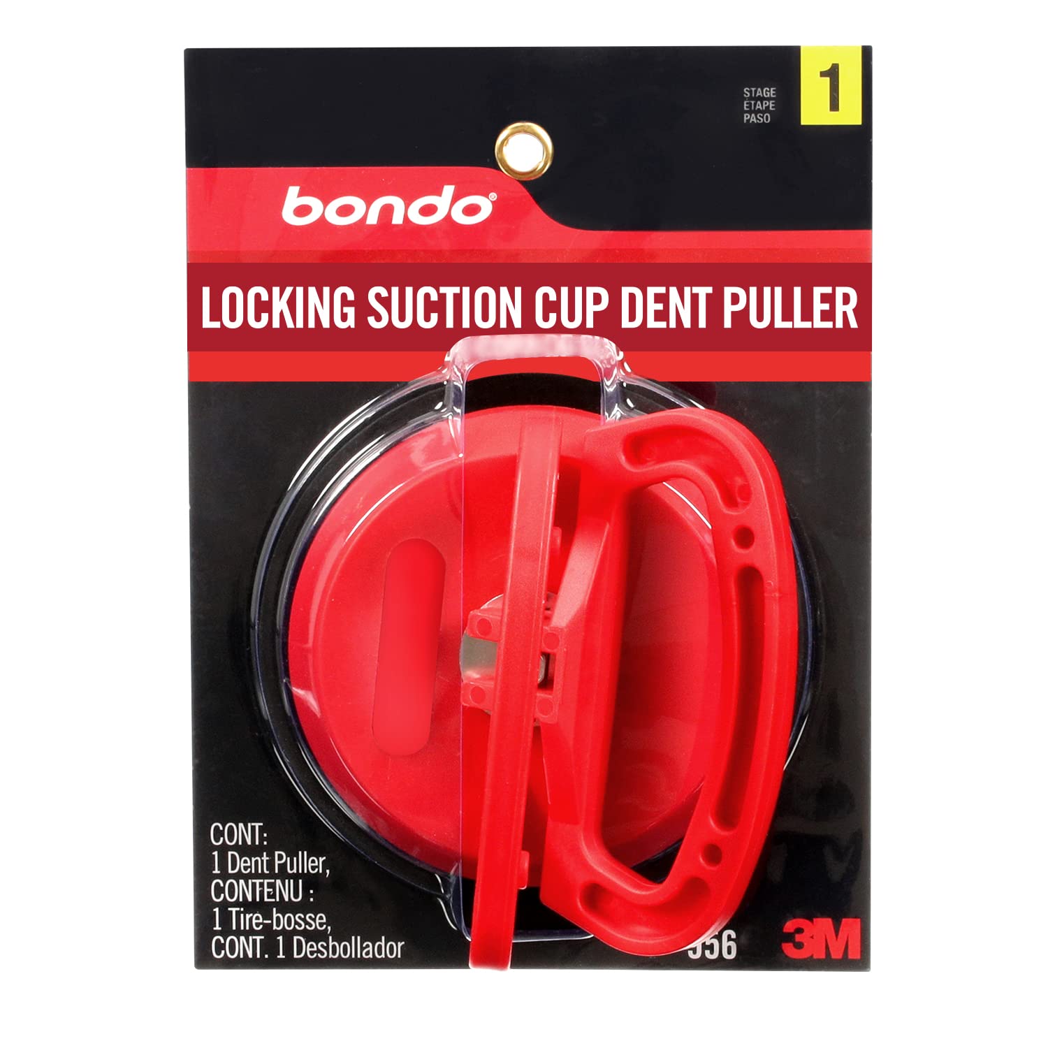Bondo DoubleHandle Locking Suction Cup Dent Puller, 00956, 1 Per Pack