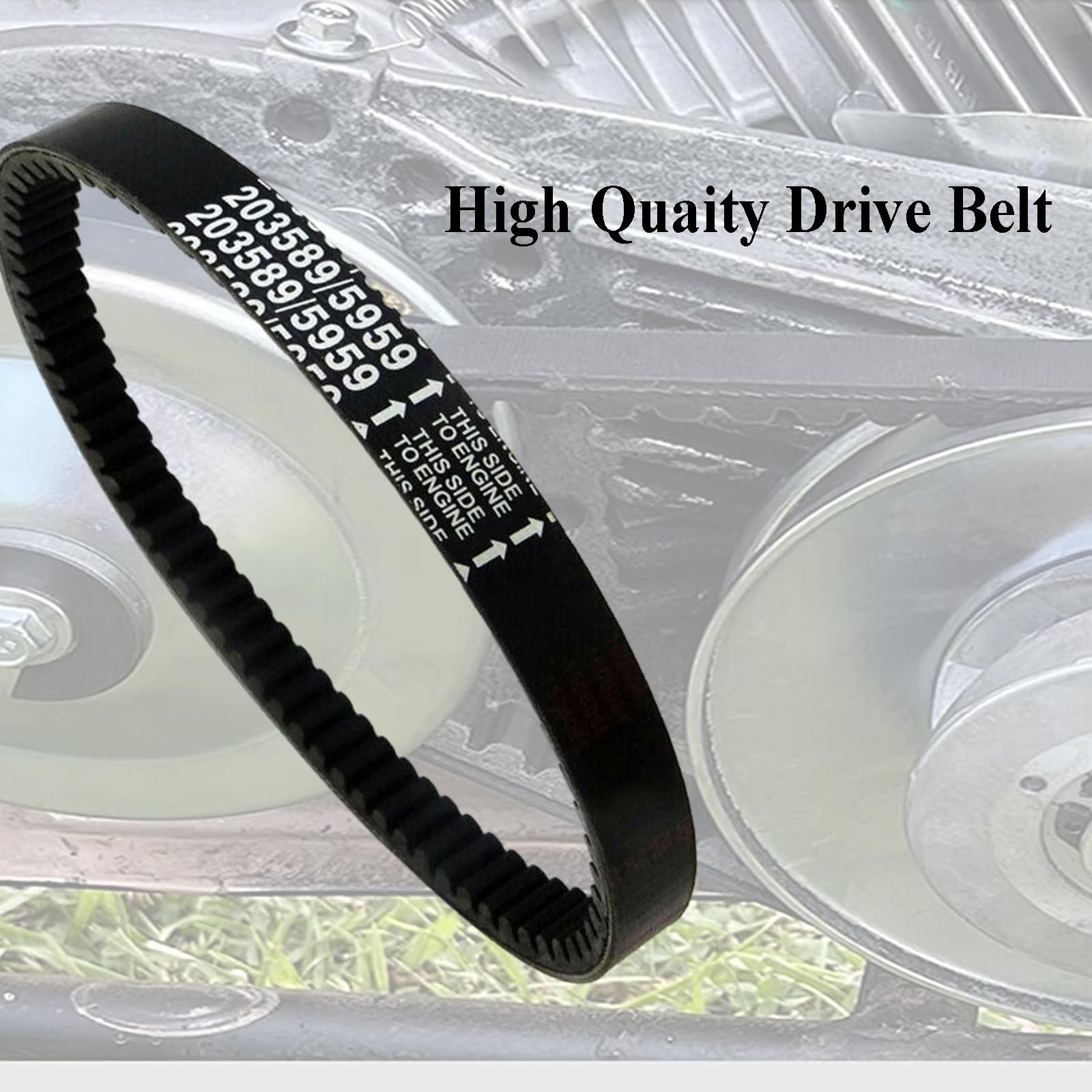 Chikia Go Kart Drive Belt Replacement for Coleman K196 & Manco 5959, 30 Series Torque Converter, Black