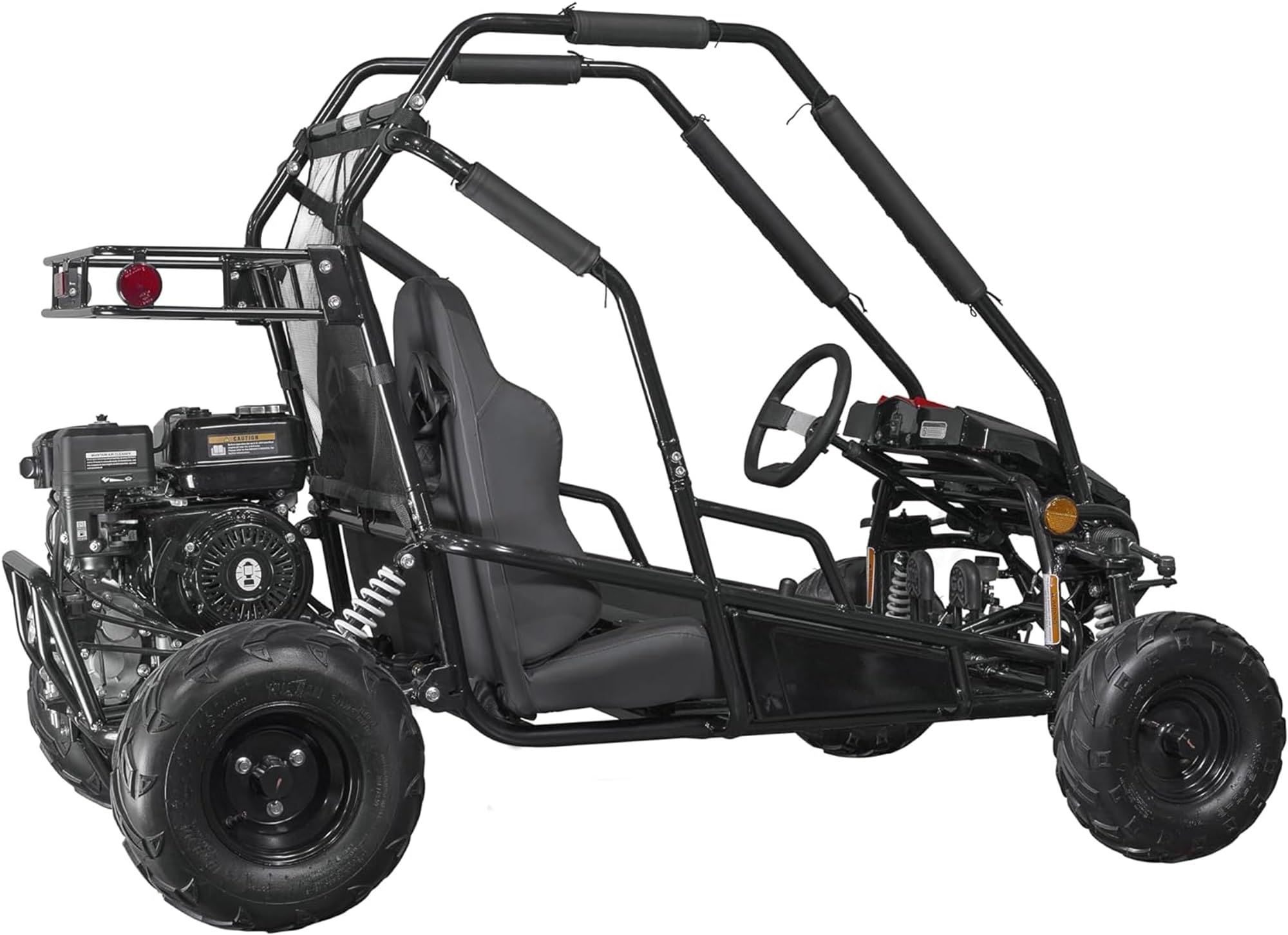 Coleman Powersports GK200 196cc Gas Powered Dual Seat Go-Kart, Reverse Gear, Adjustable Suspension, 275 lbs Maximum Load, Off Ro