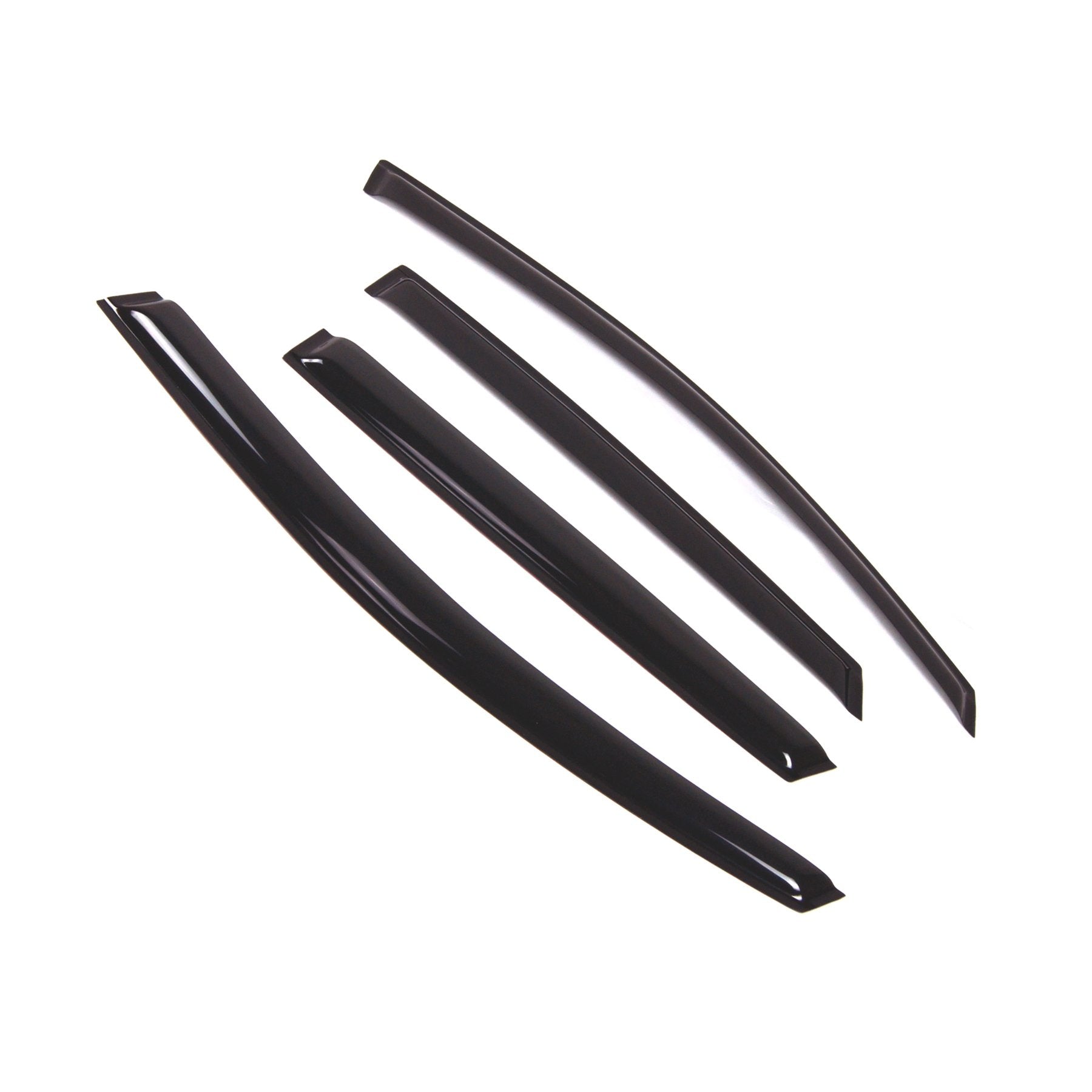 Tuningpros Wd2-464 Dark Smoke 4 Pcs Set Window Visor (Outside Mount) Deflector Rain Guard Compatible With 2009-2017 Toyota Venza