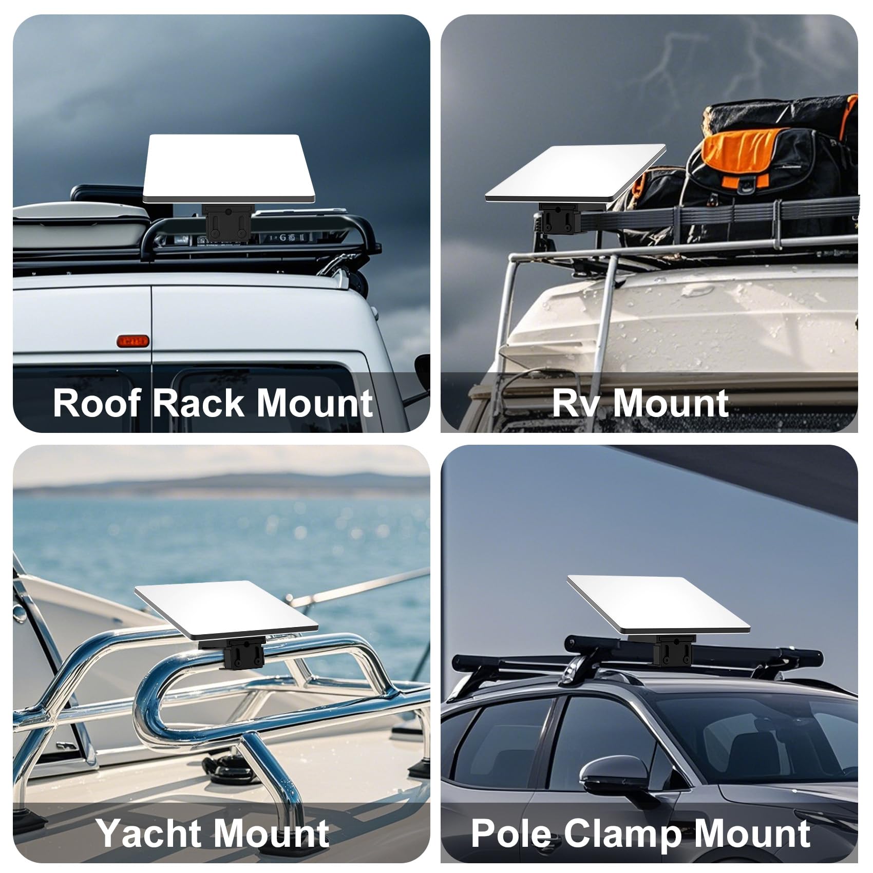 Starlink Mini Mount, Starlink Mini Rv Ladder Mount, Starlink Mini Roof Rack Mount,Universally Adjustable Angle Clamp Add an Alum