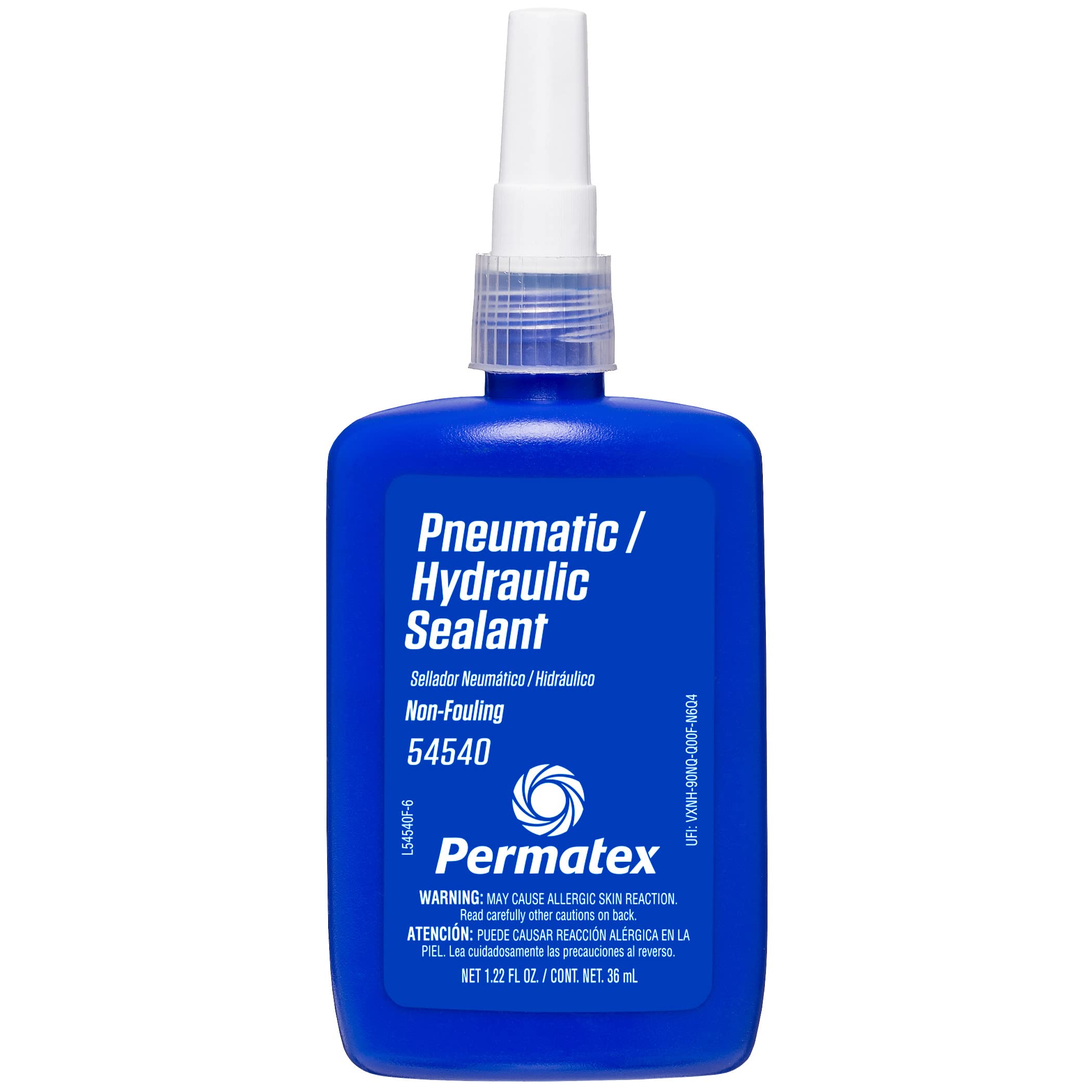 Permatex Pneumatic and Hydraulic Sealant, Silicone, 1.22 oz, Model 54540, Factory Color
