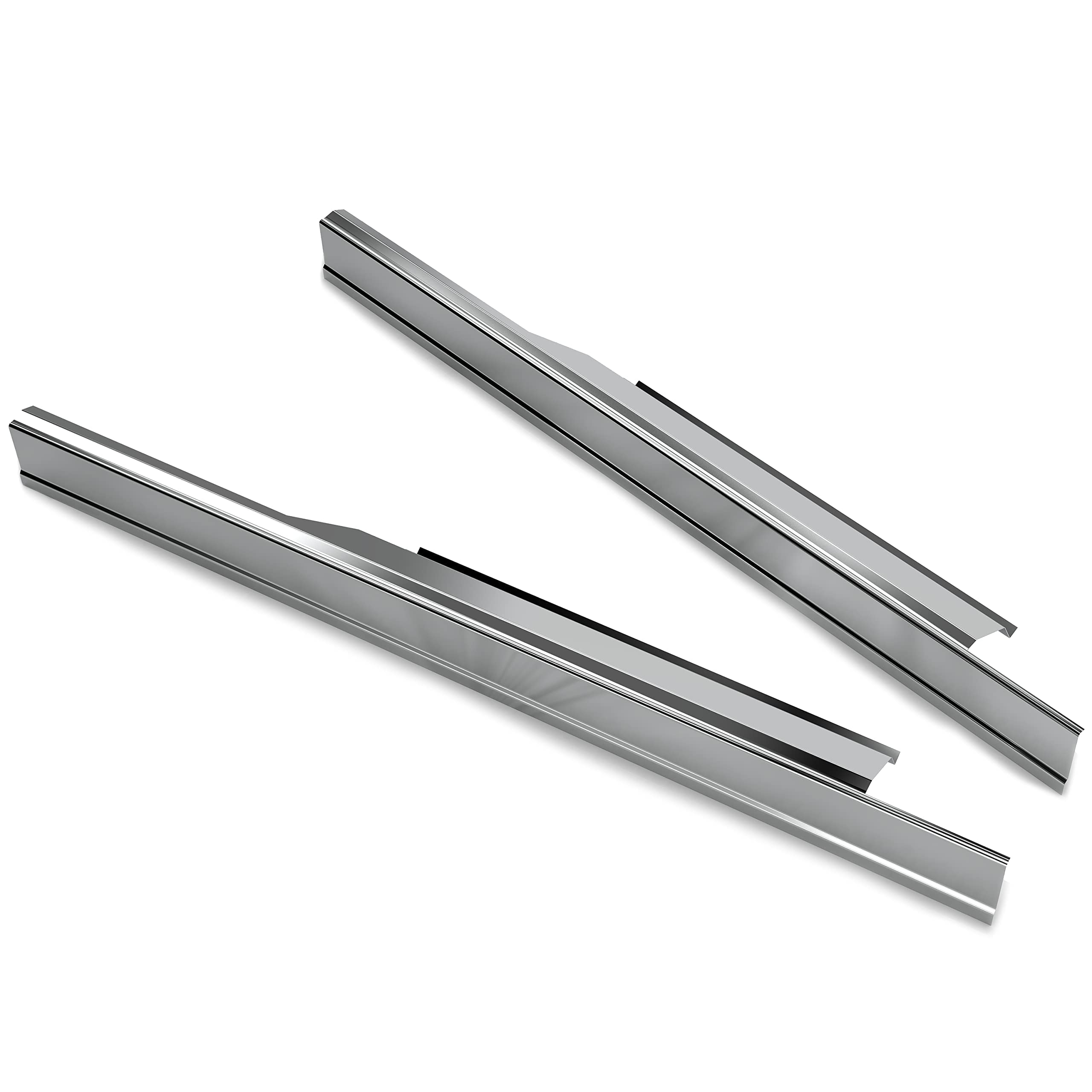 ECOTRIC Slip-On Rocker Panels for Ford F150 1997-2003 Extended Cab, Unpainted, Alloy Steel, Model VC-ET-024, LH & RH Pair